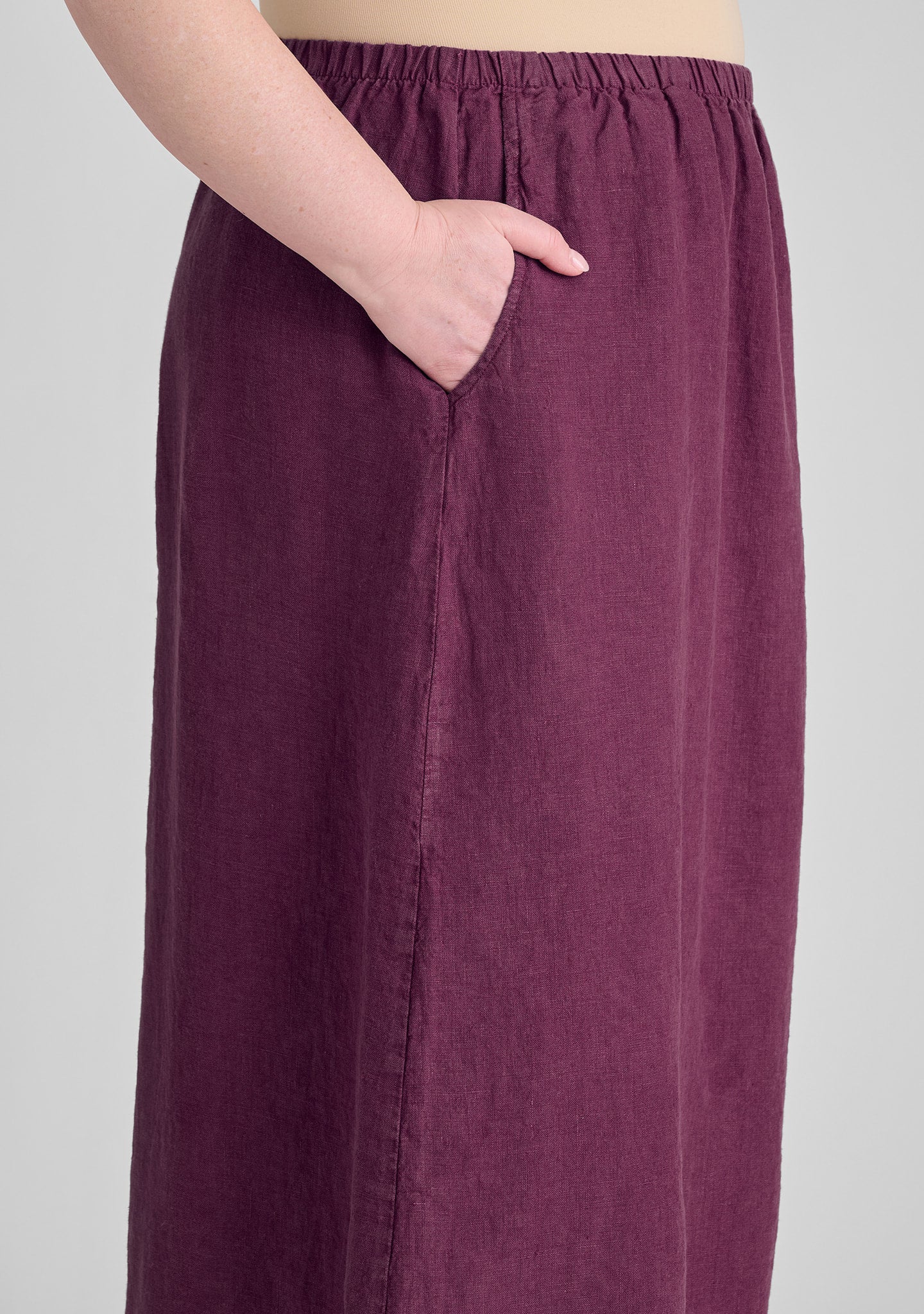 go to skirt linen maxi skirt details