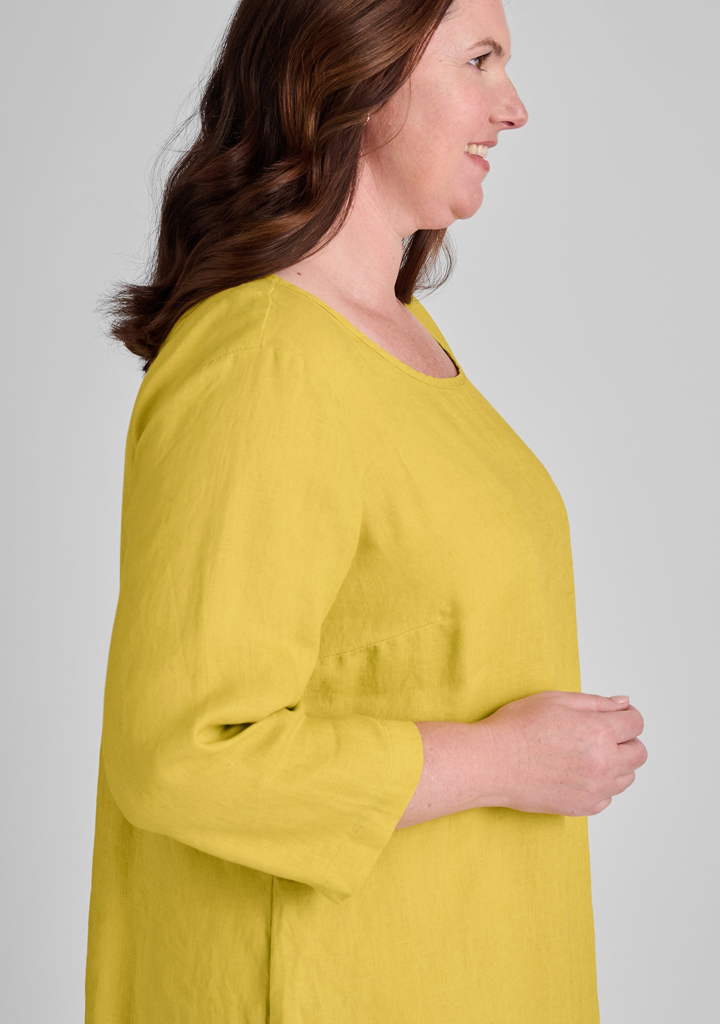 Happy Gathers Dress - Linen Shift Dress