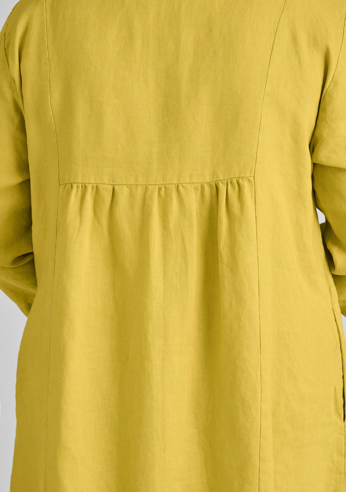 happy gathers dress linen shift dress details