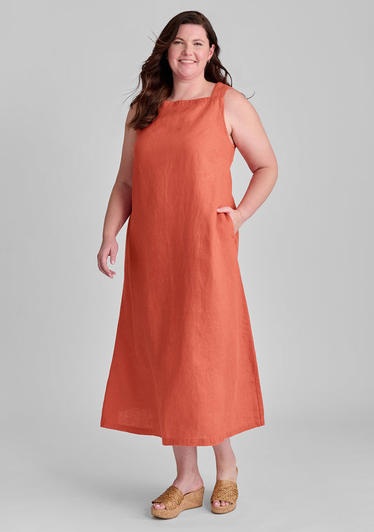 Linen Dresses for Women Linen Long Dress Flax Clothing Loose Midi Dress  Linen Short Sleeve Dress Plus Size Dress Summer Dress With Belt N39 -   Canada