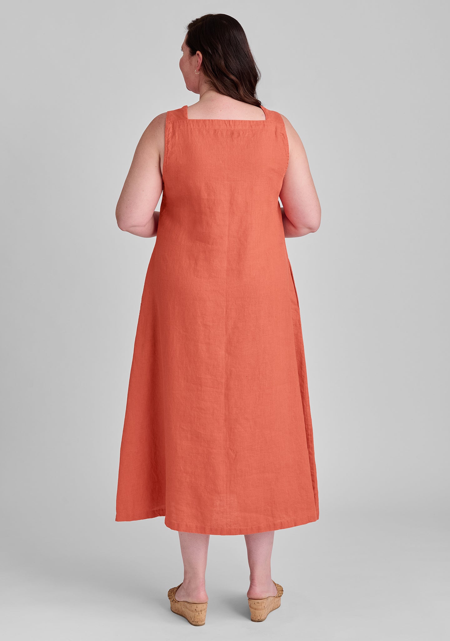 harlow dress linen maxi dress details
