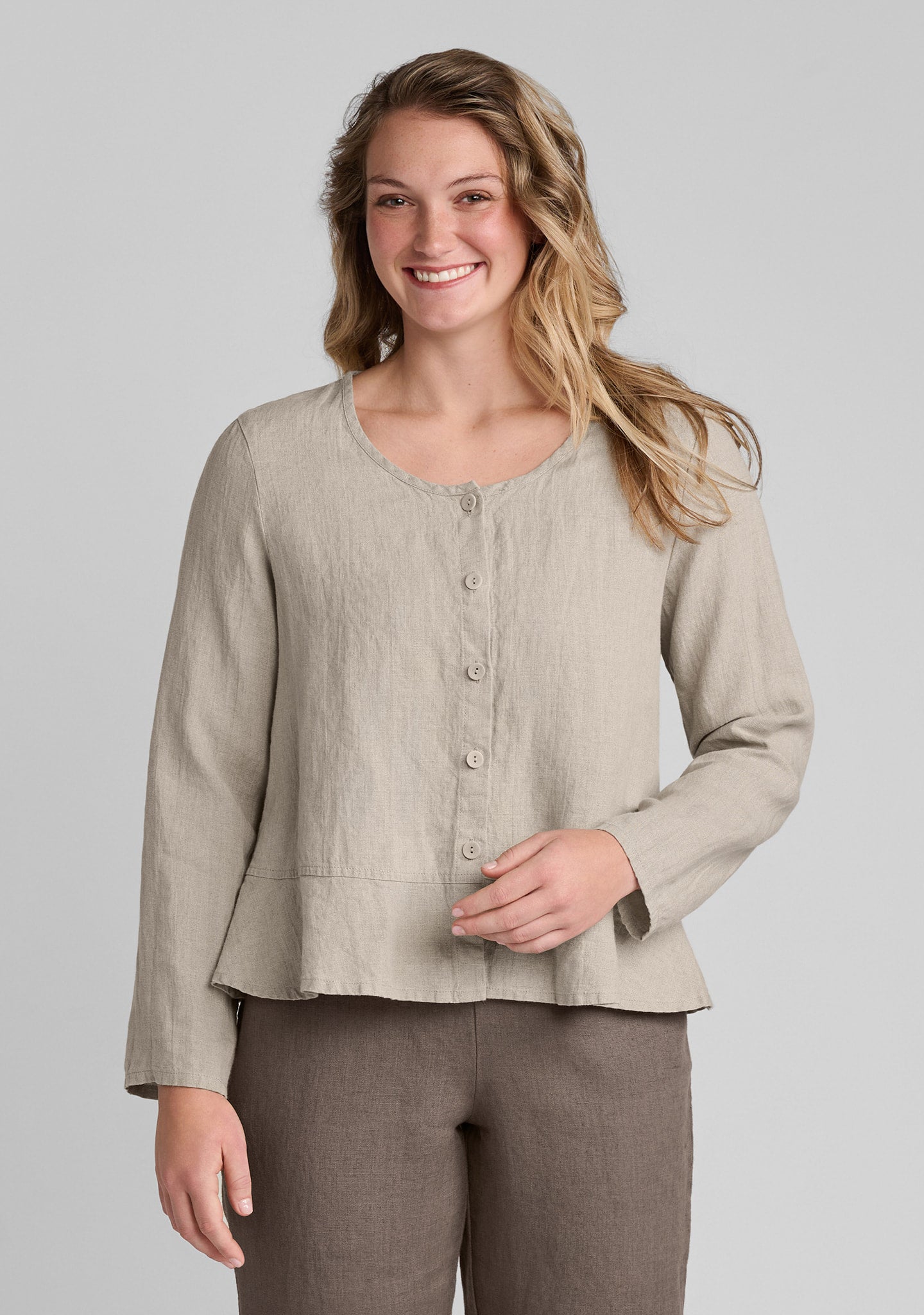 jolly jacket linen cardigan details