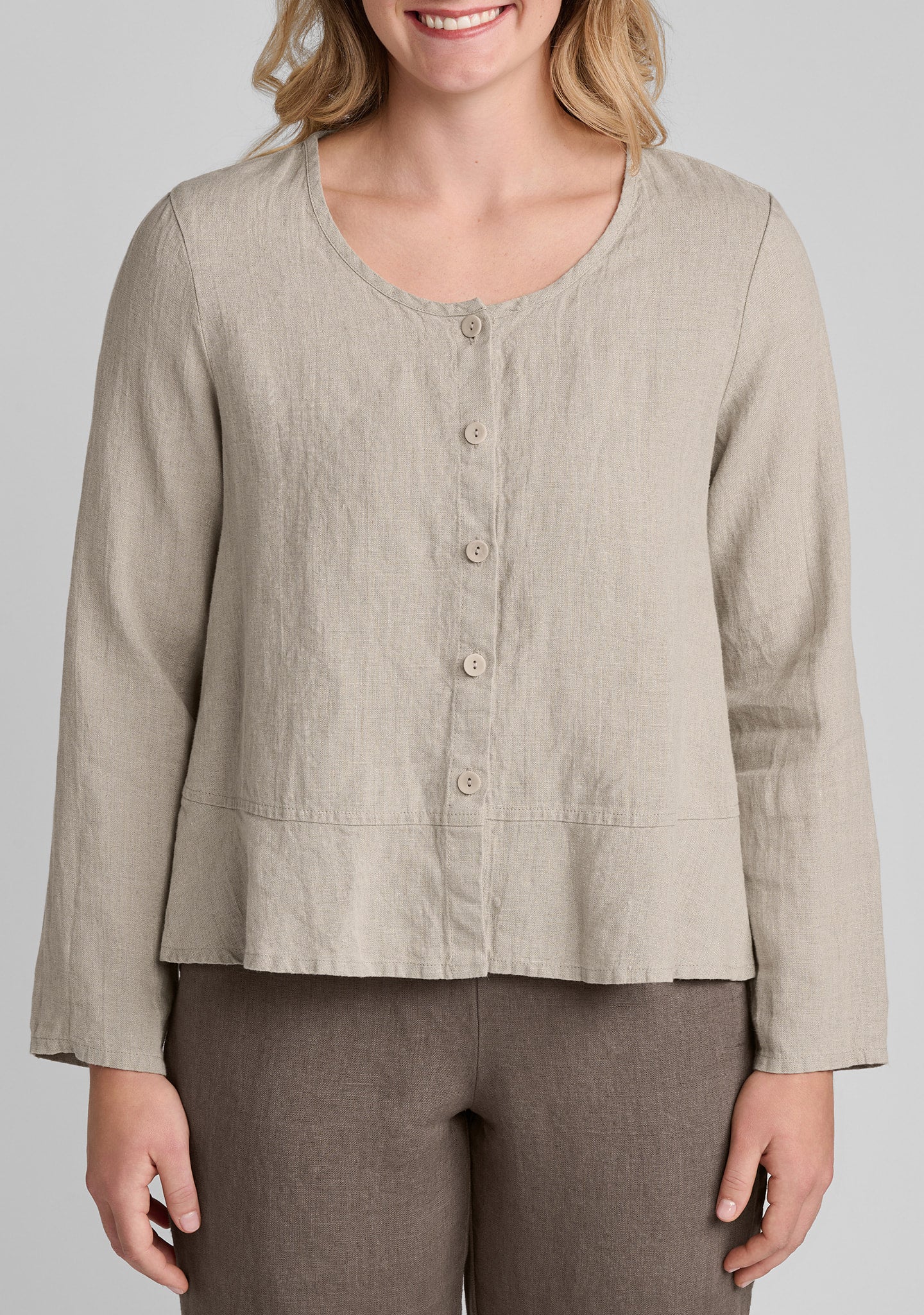 jolly jacket linen cardigan details