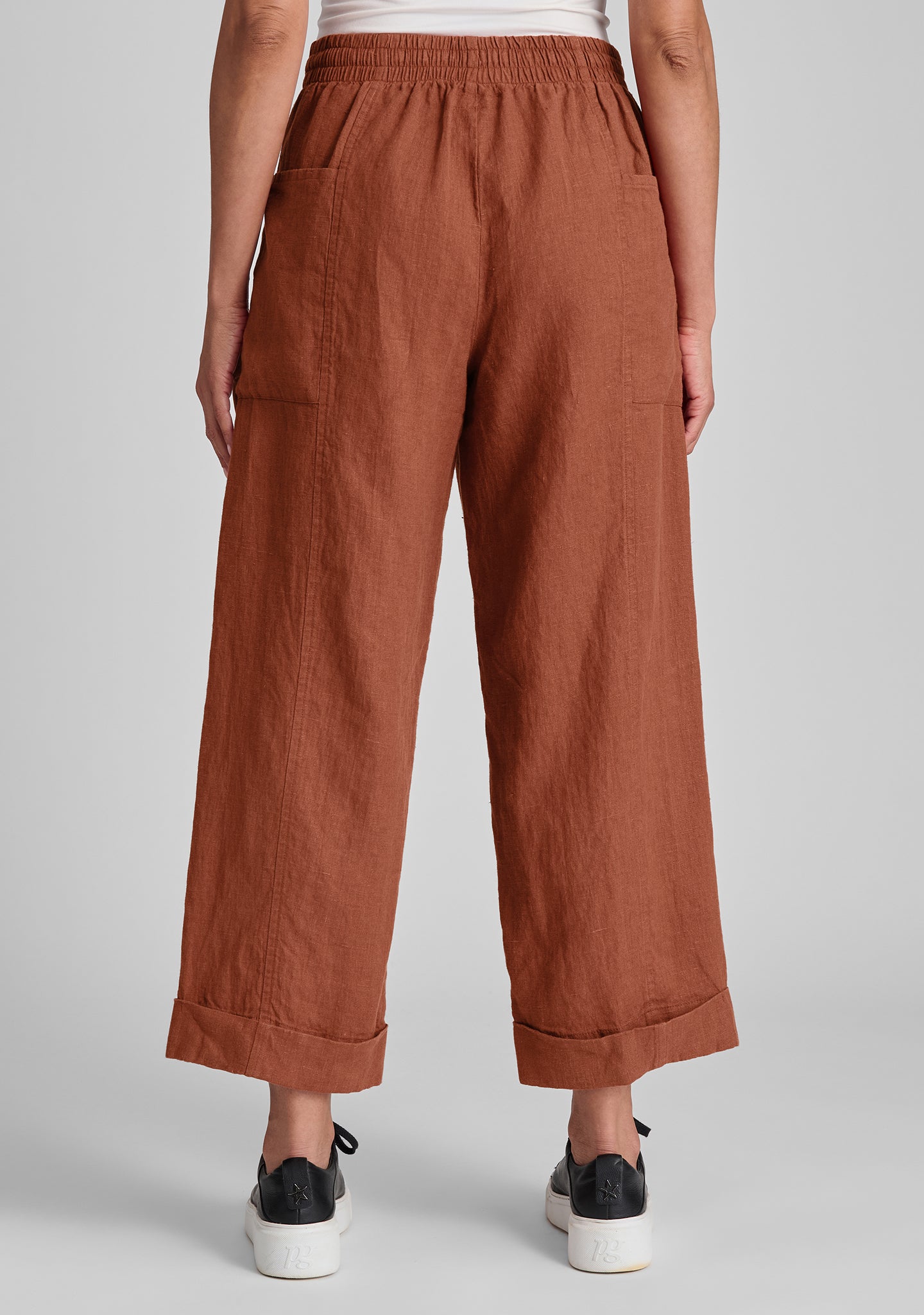 keen pant linen drawstring pants details