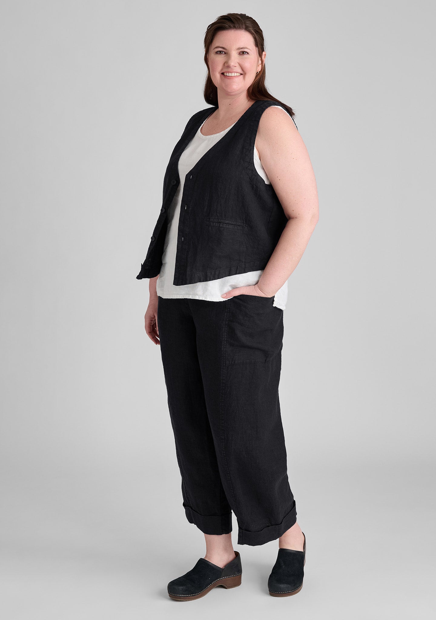 keen pant linen drawstring pants details