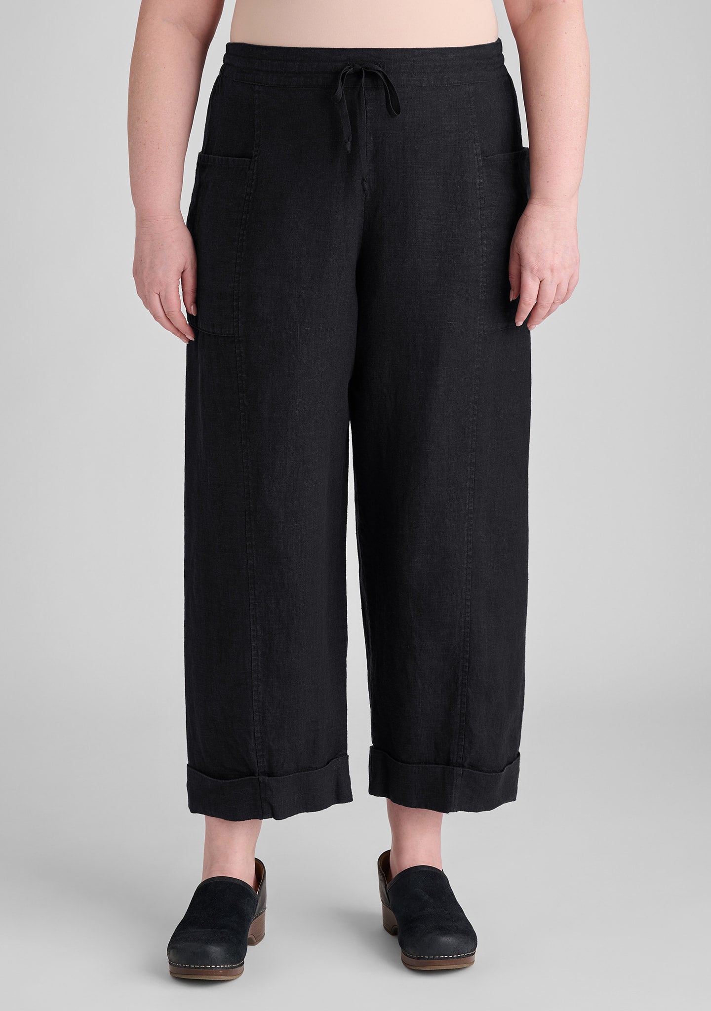 keen pant linen drawstring pants details