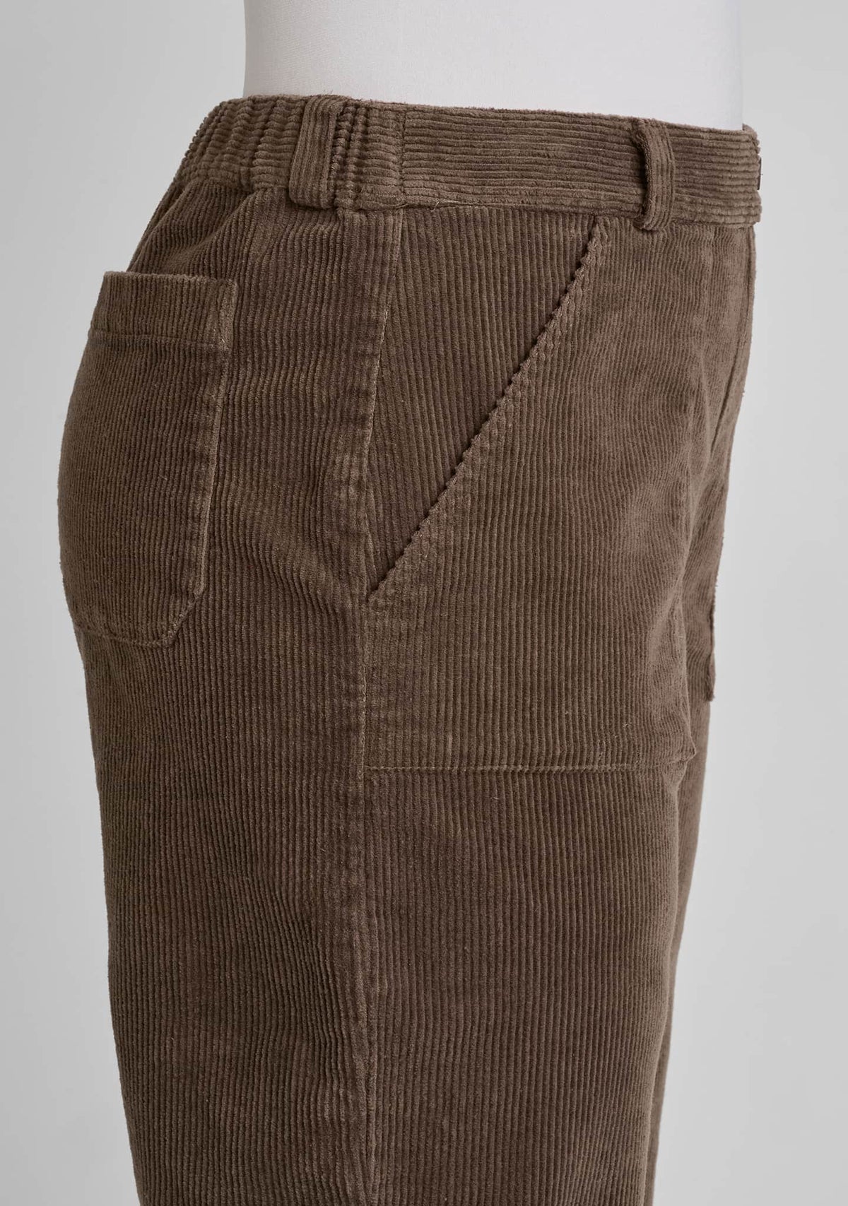 close up detail of pockets