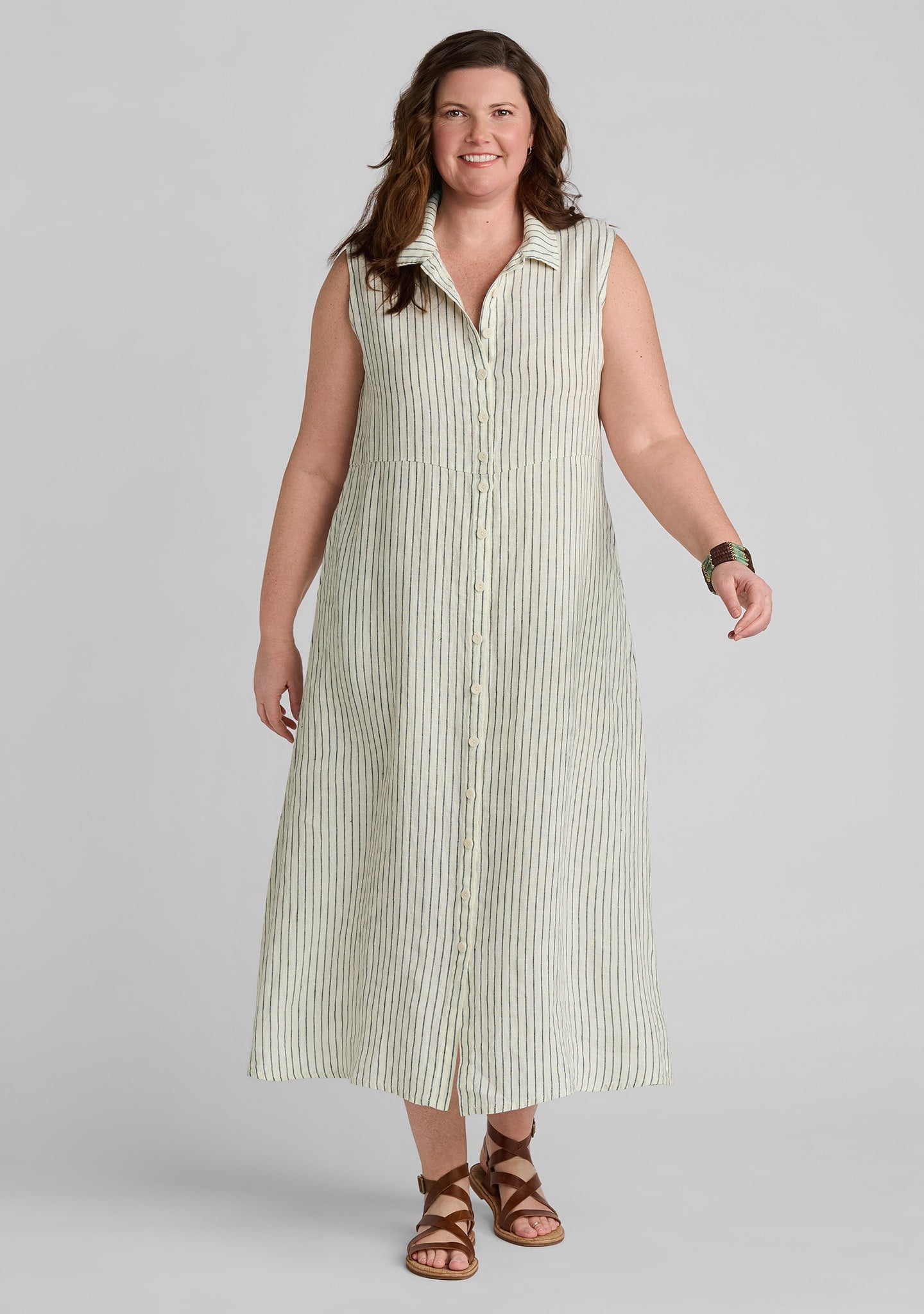 新品　 　MARLOW DRESS SS SHIRT Marlowe Dress - Sleeveless Linen Maxi Dress – FLAX