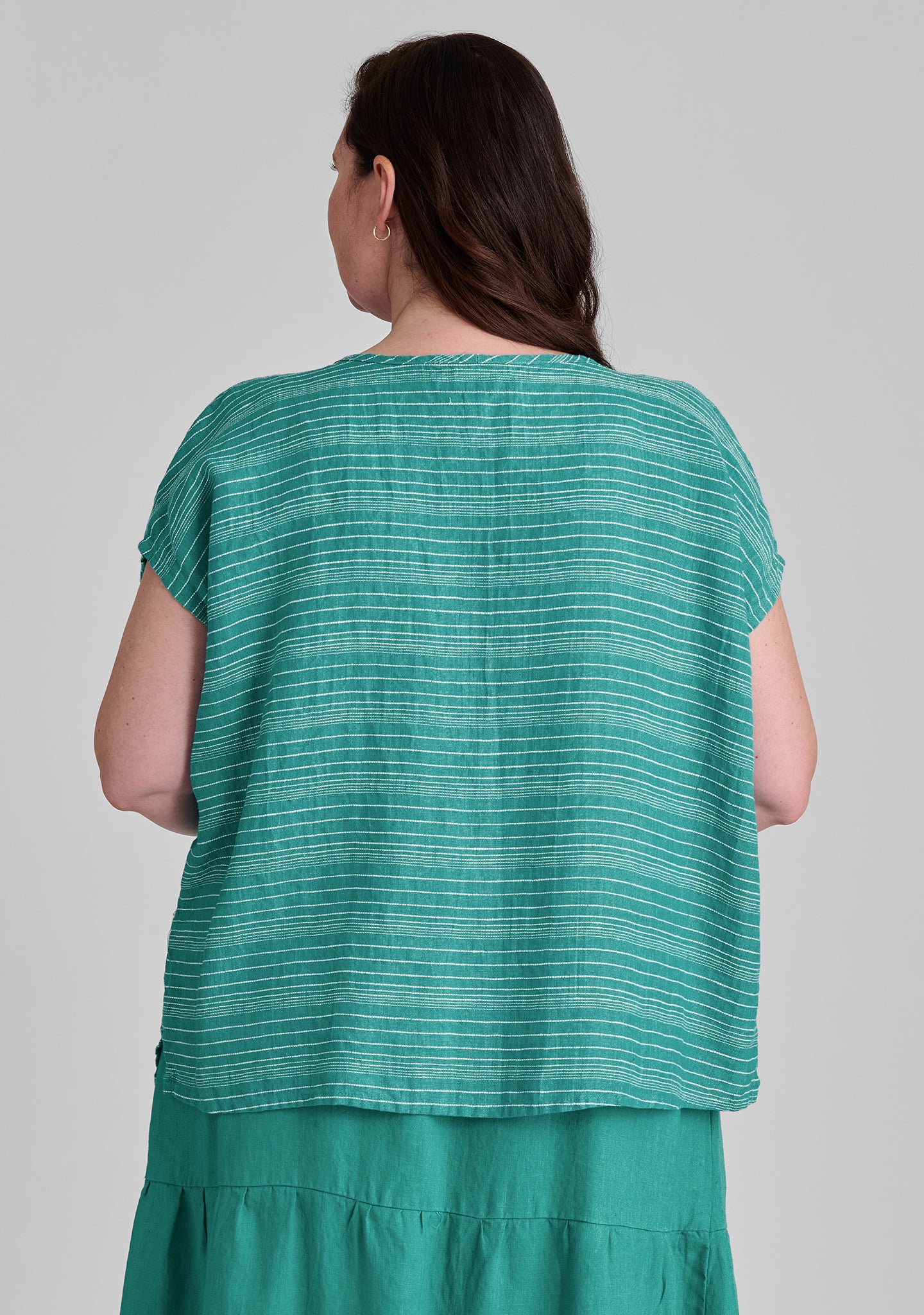 Mia Tee - Linen T Shirt - FINAL SALE