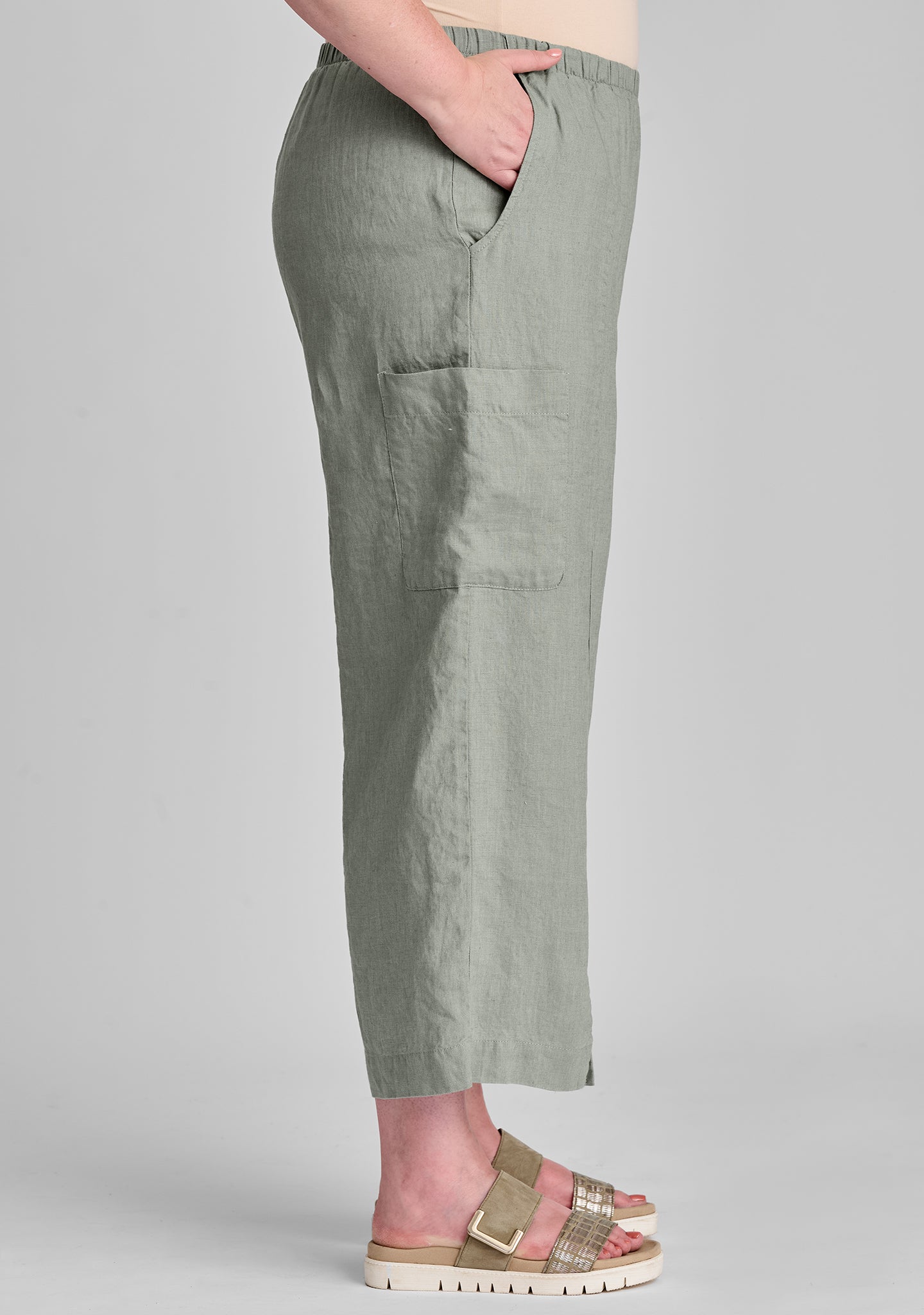 Sociable Flood - Wide Leg Linen Pants