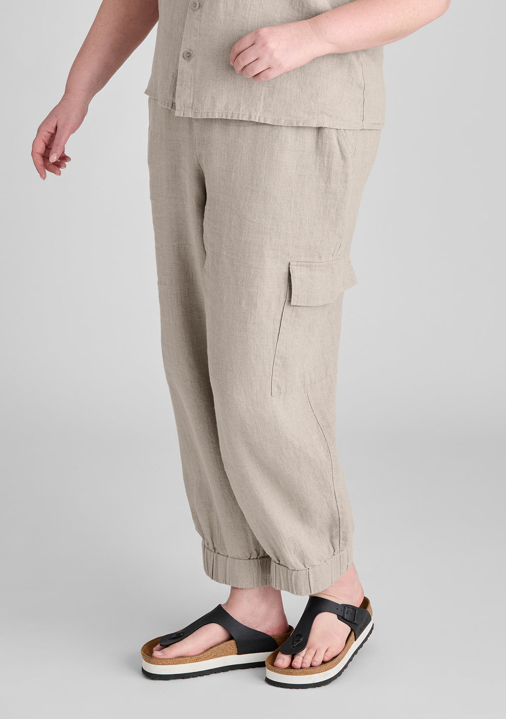 nifty pant linen drawstring pants natural