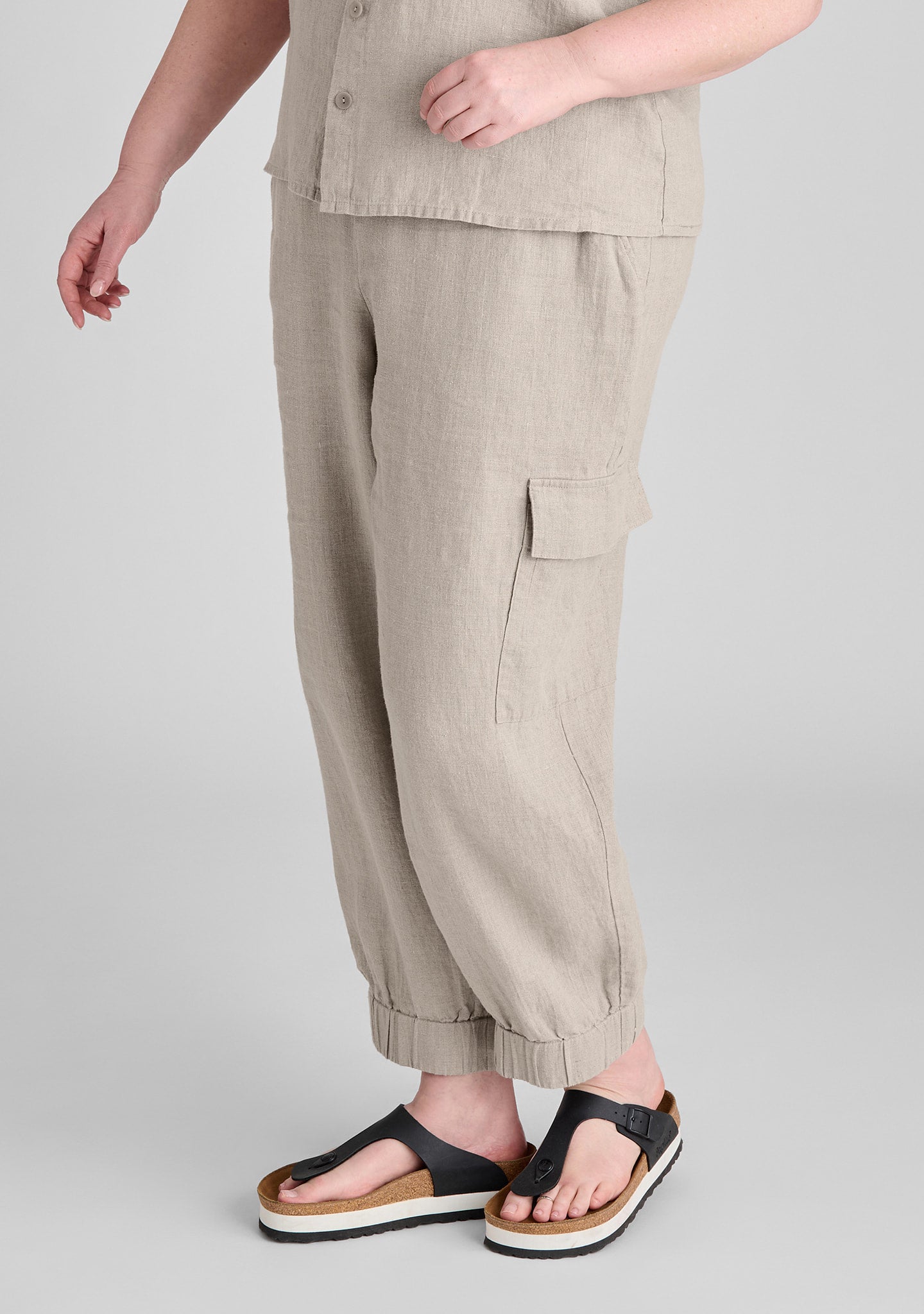 nifty pant linen drawstring pants natural