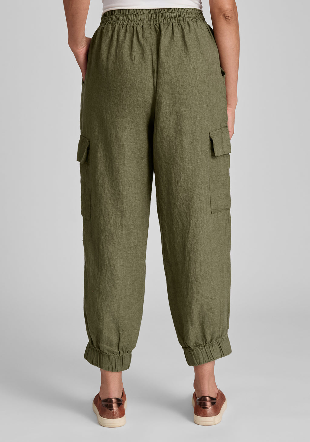 nifty pant linen drawstring pants details