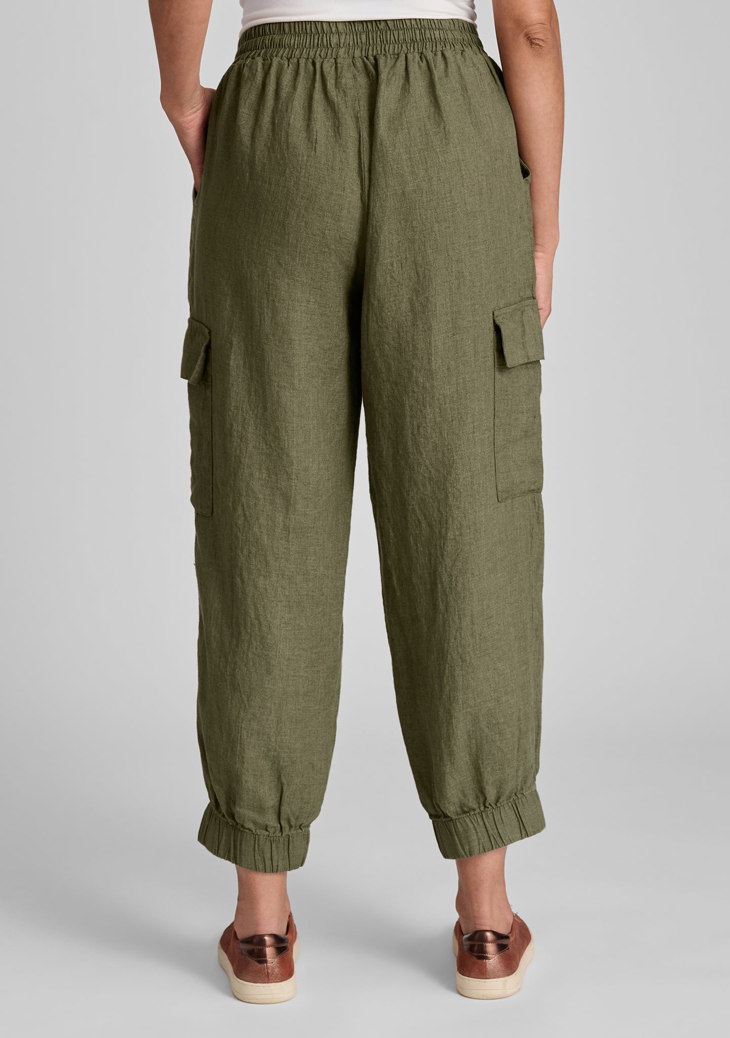 nifty pant linen drawstring pants details
