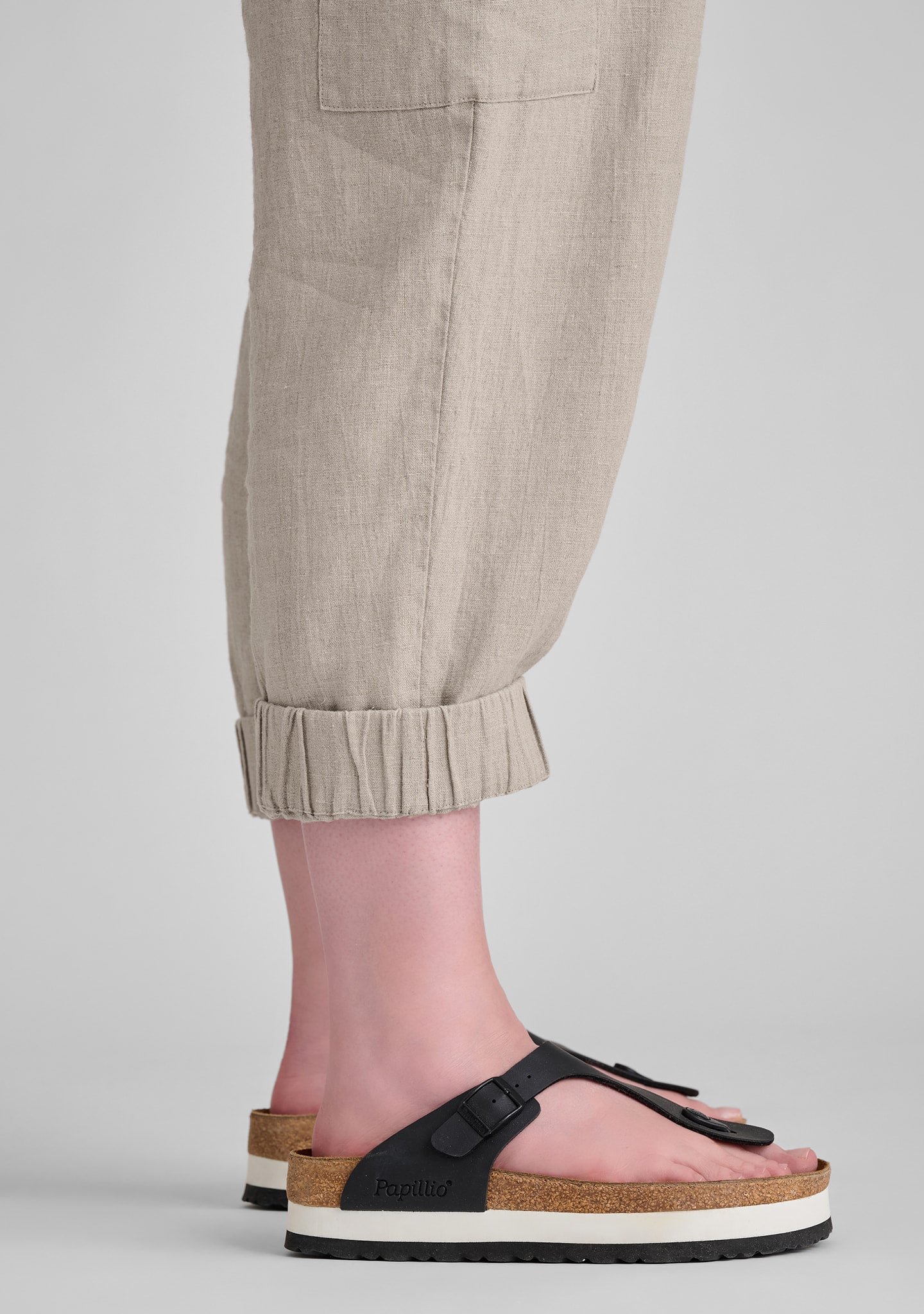nifty pant linen drawstring pants details