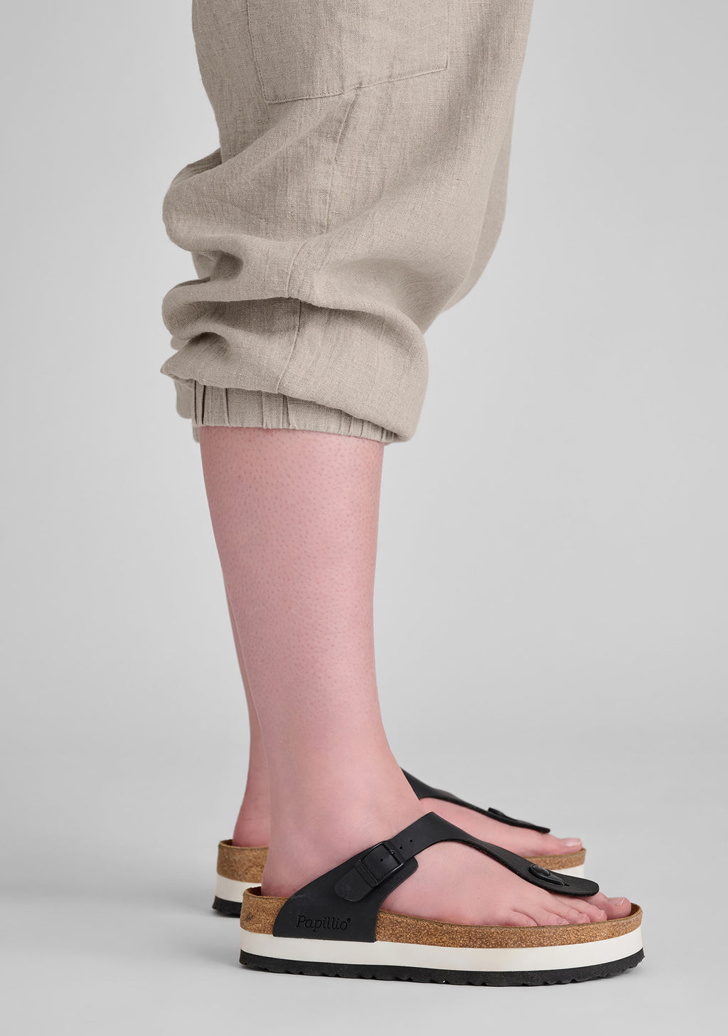 nifty pant linen drawstring pants details