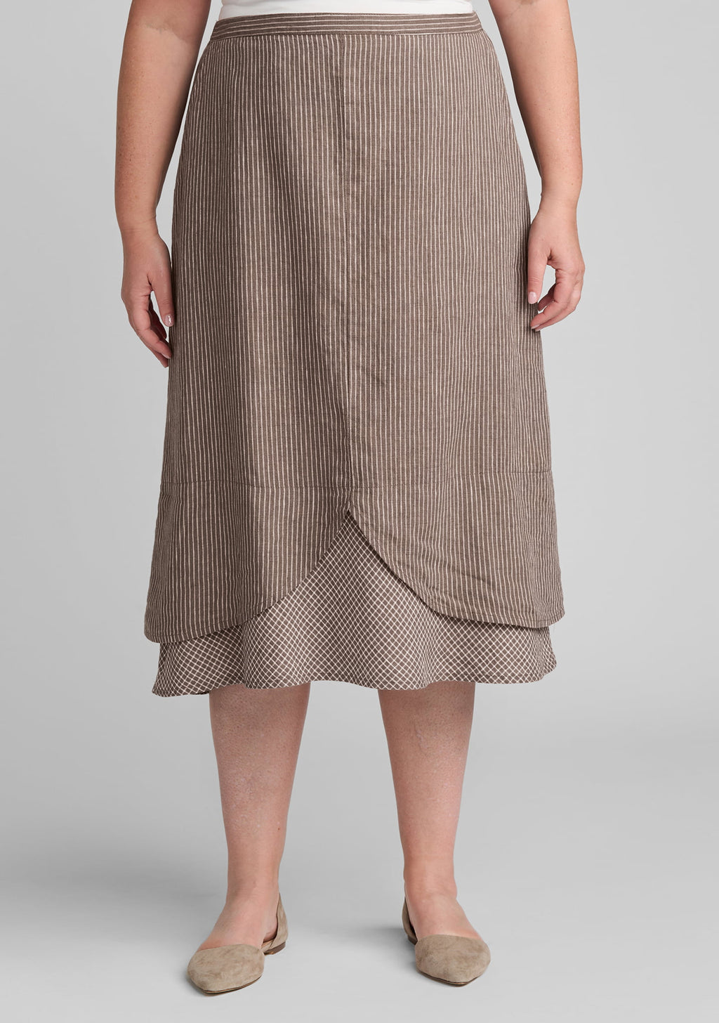 pedal skirt linen skirt details