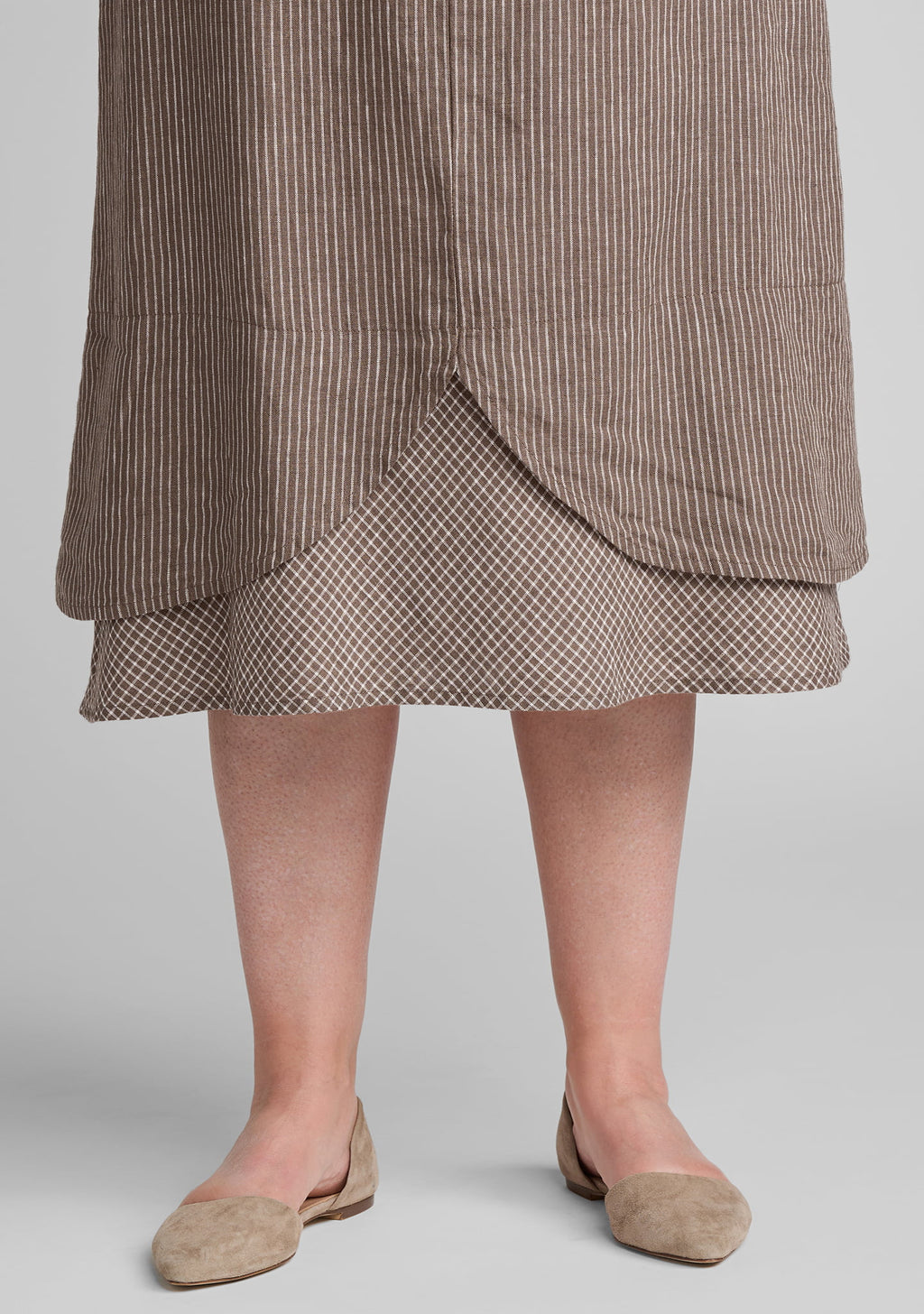 pedal skirt linen skirt details