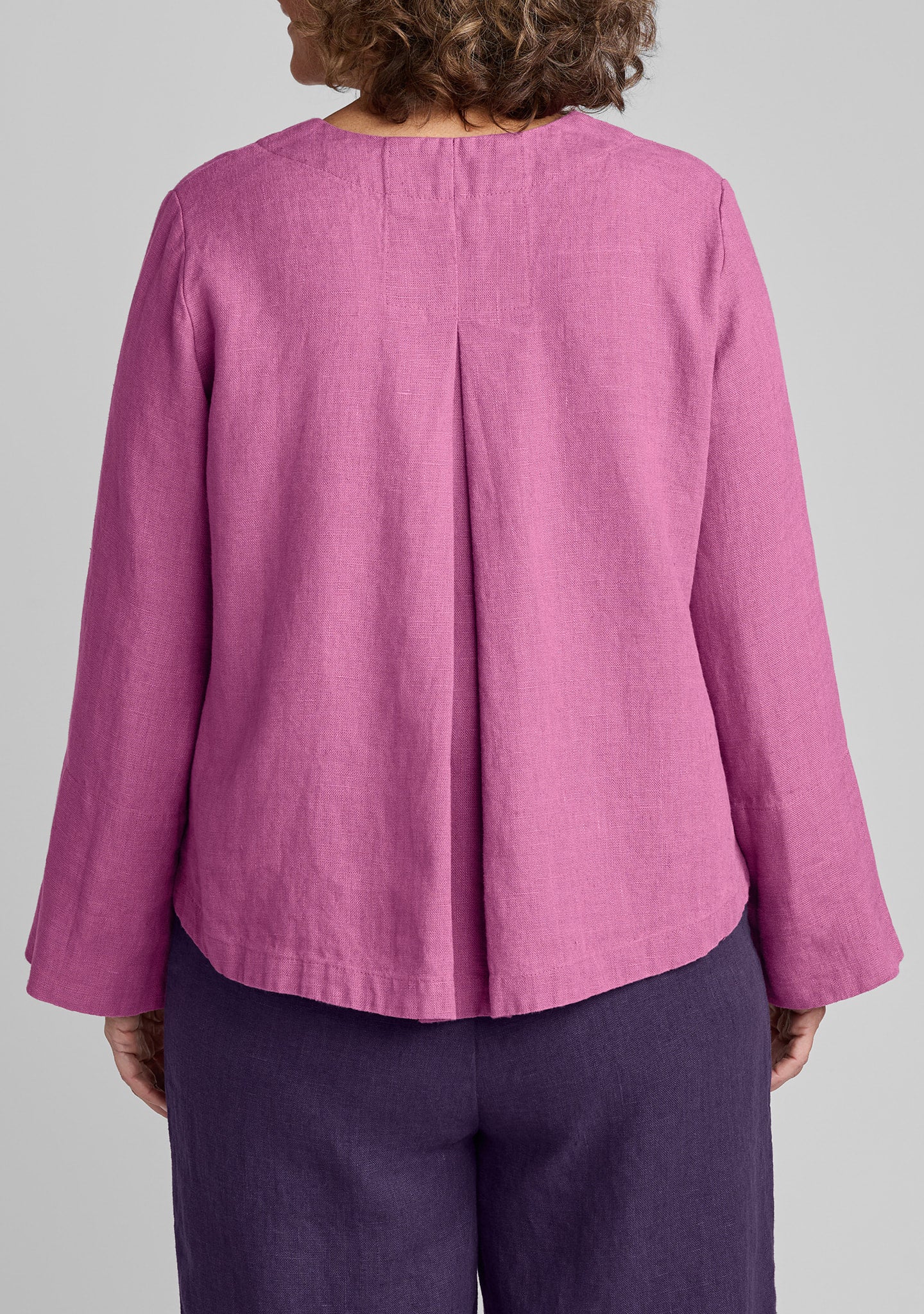 petal jacket linen jacket details