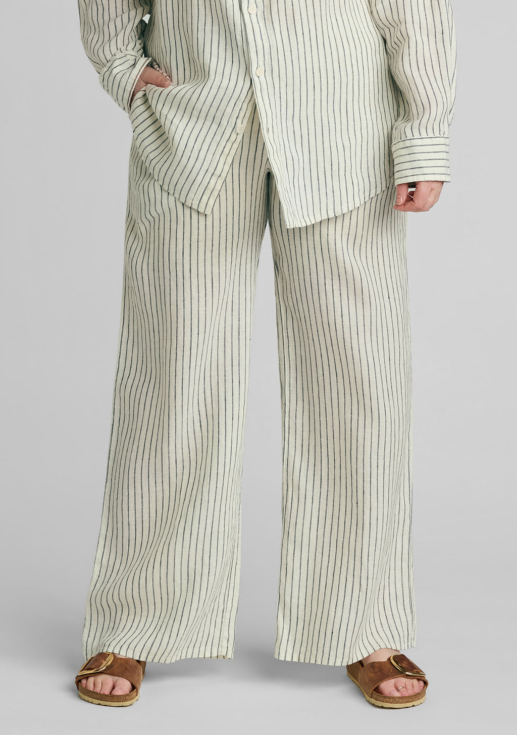 picnic pant wide leg linen pant yellow