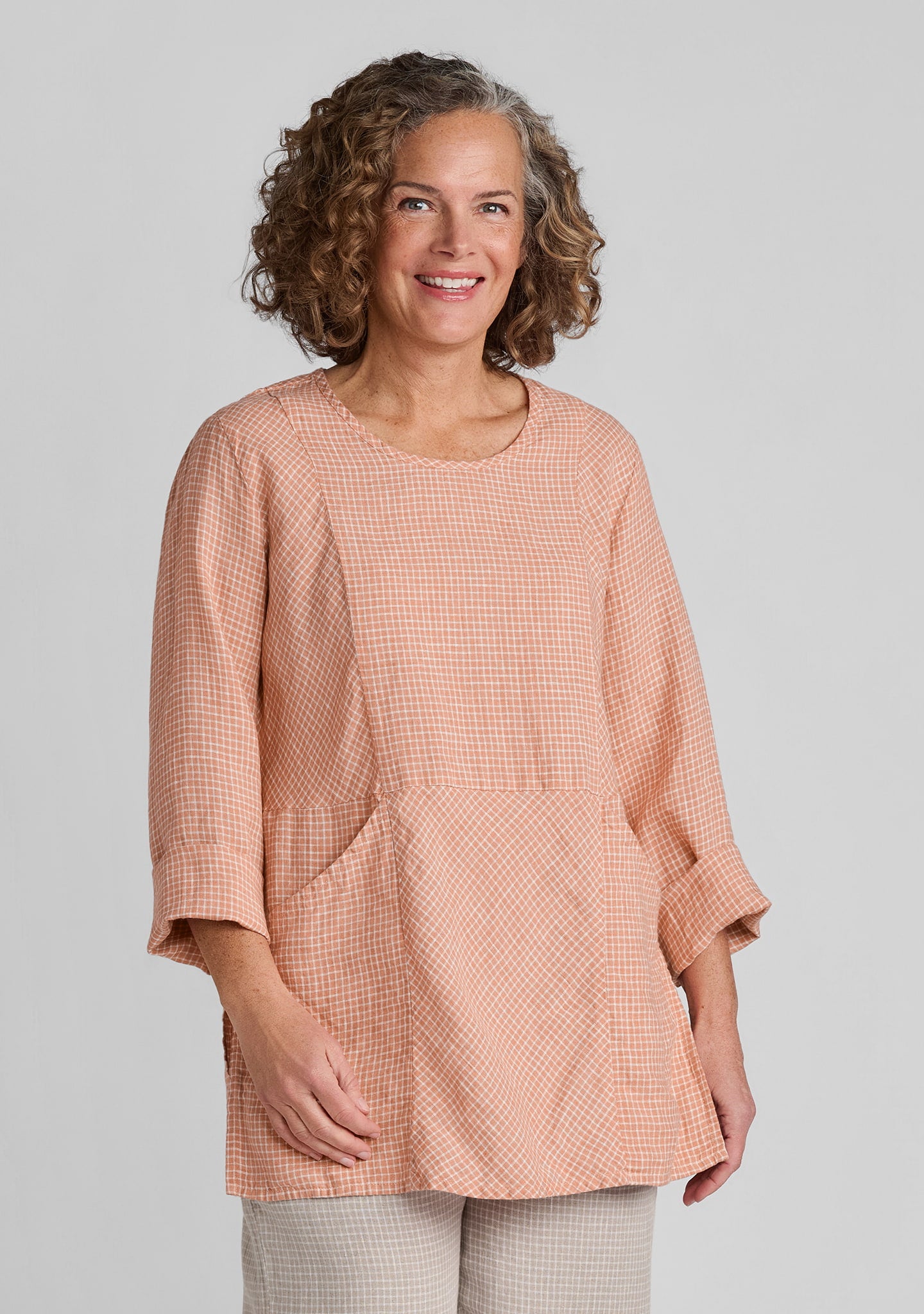 picnic shirt linen pullover orange