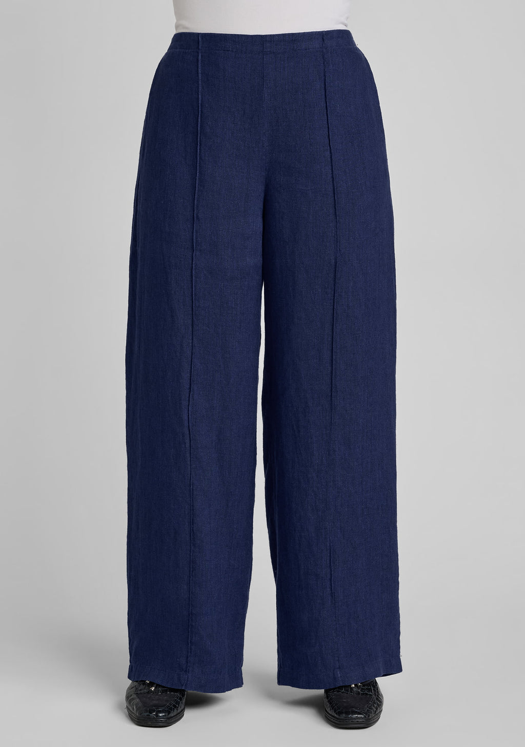 front view of entire pant with waistband showing details