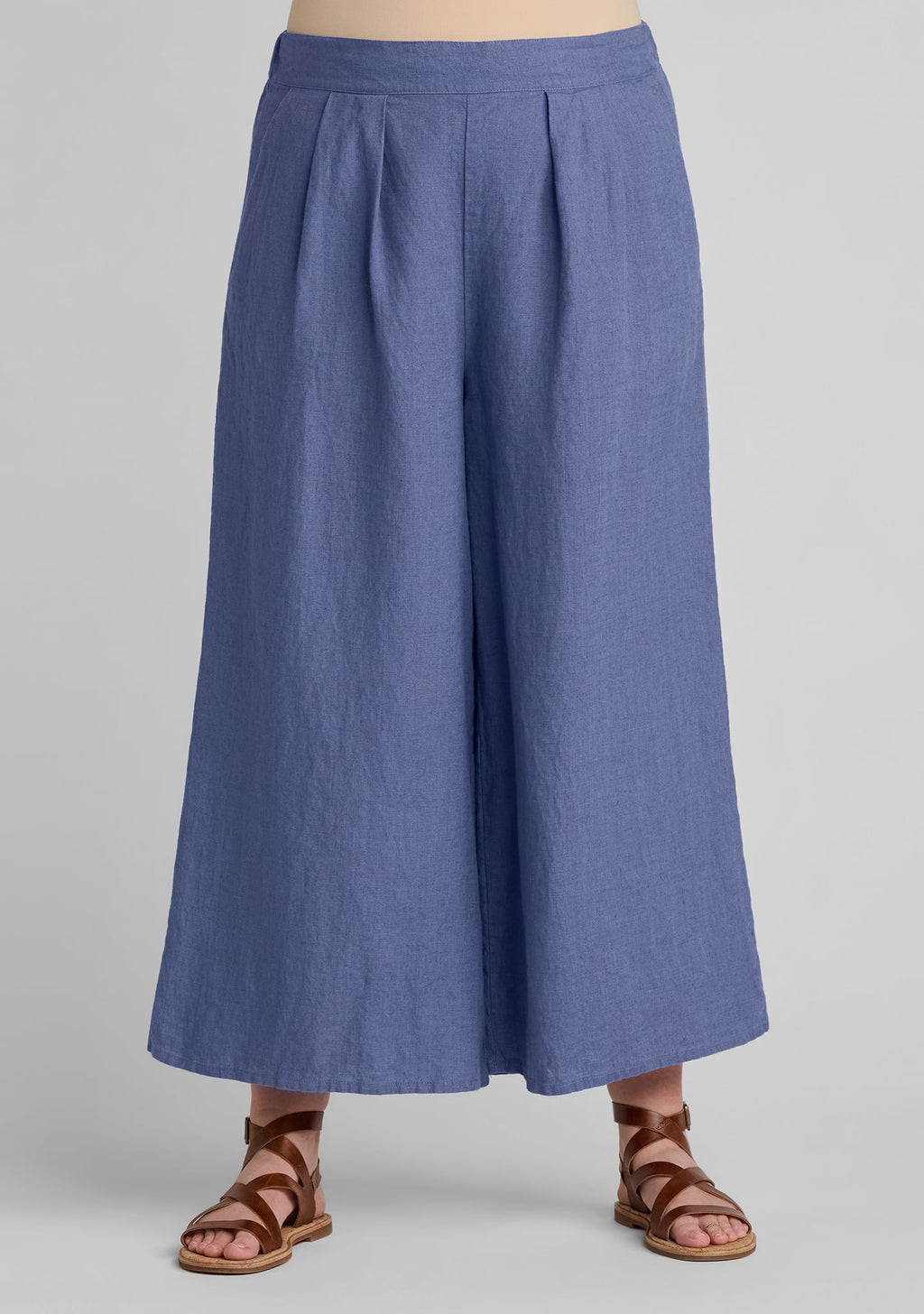 pleat pant wide leg linen pant details