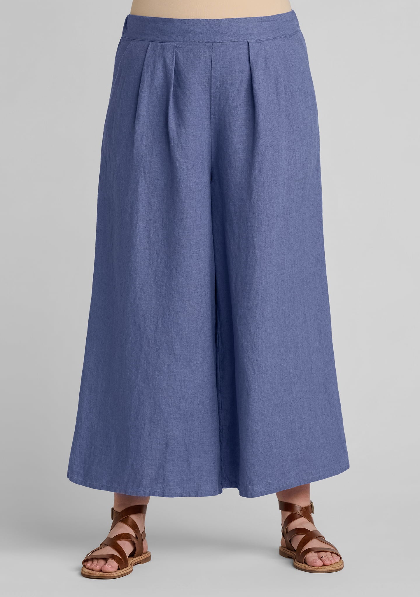 pleat pant wide leg linen pant details