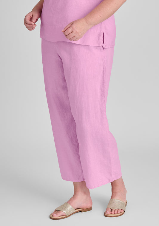 renewed flood linen drawstring pants pink