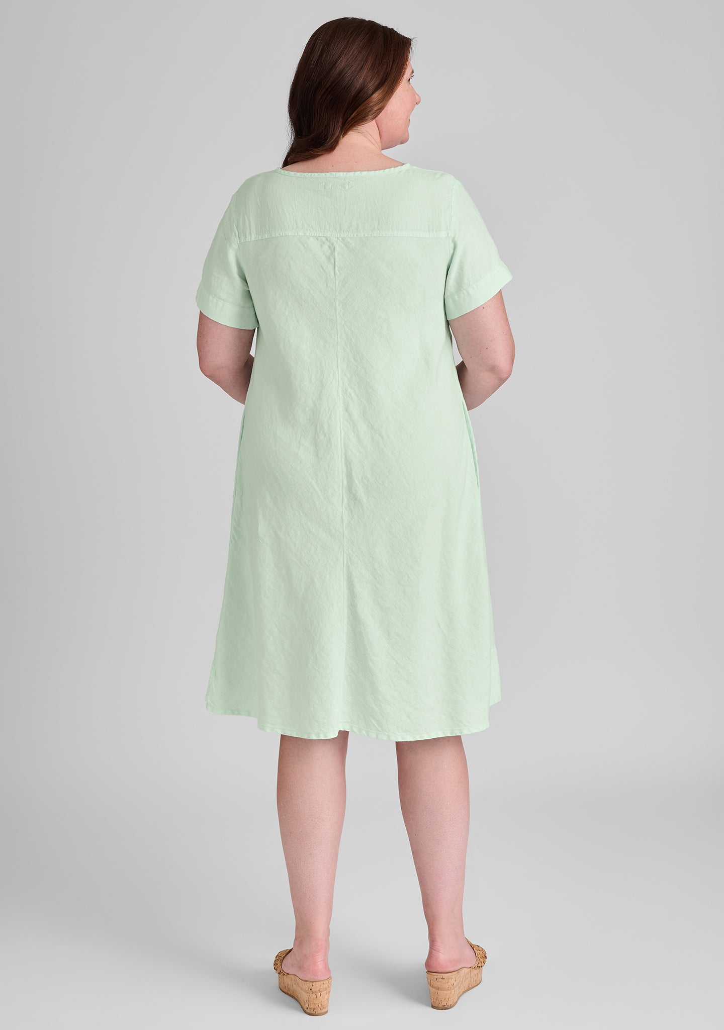 roadie tee dress linen dress details