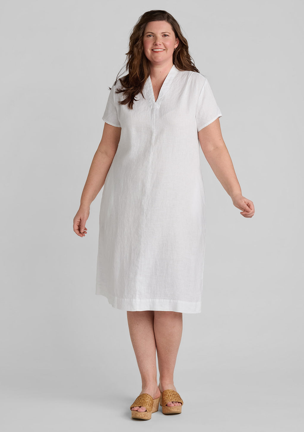 rsvp tee dress linen dress white
