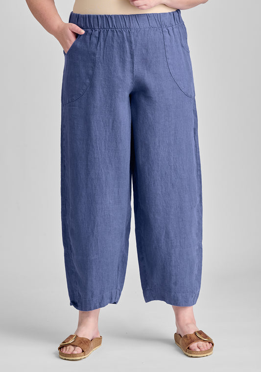 seamly pant linen pants blue