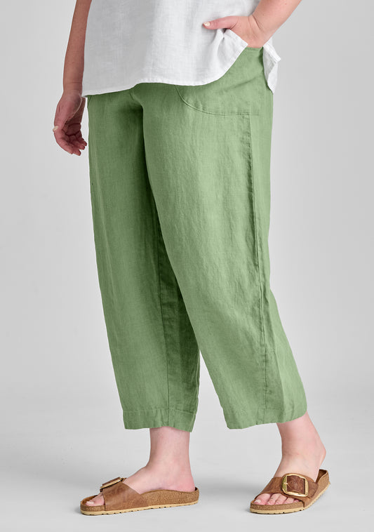seamly pant linen pants green
