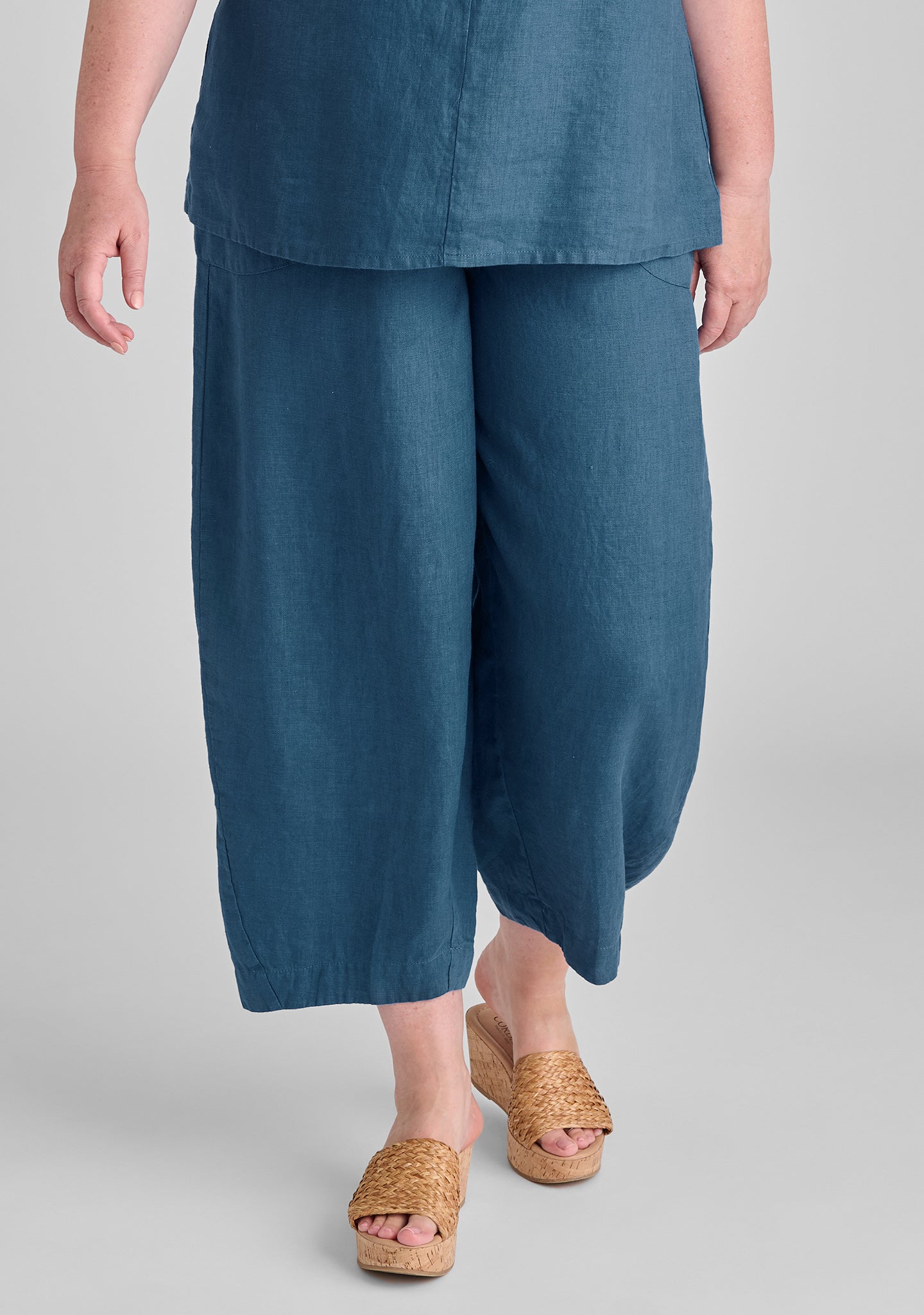 seamly pant linen pants blue