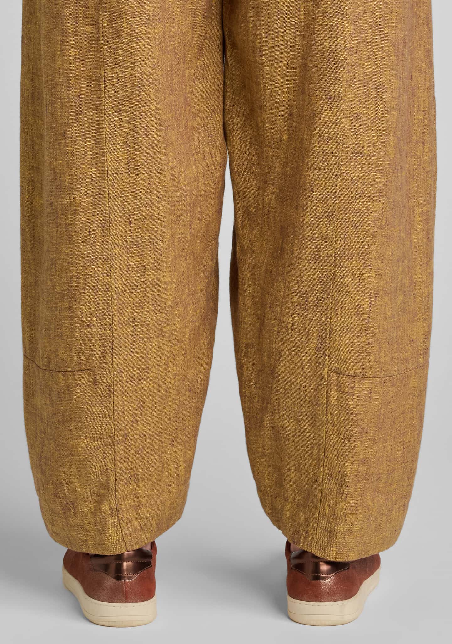 back view of leg details at hem