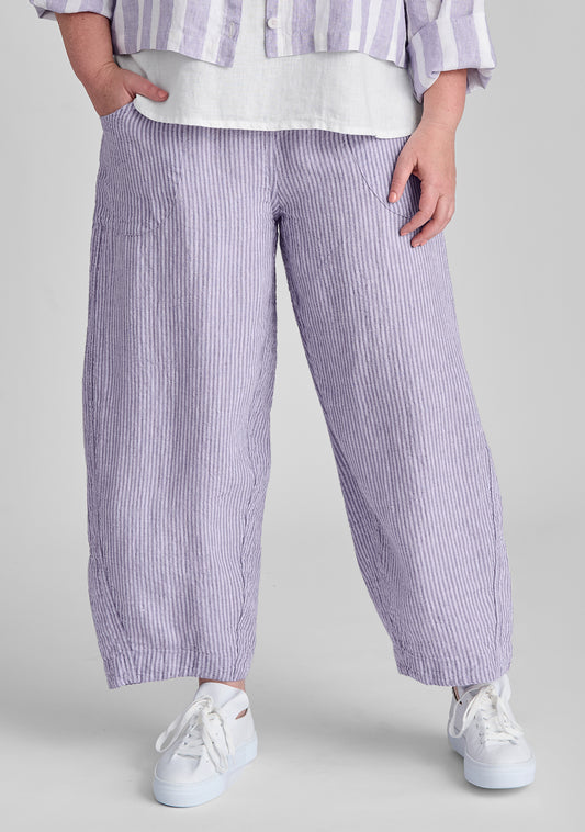 seamly pant linen pants purple