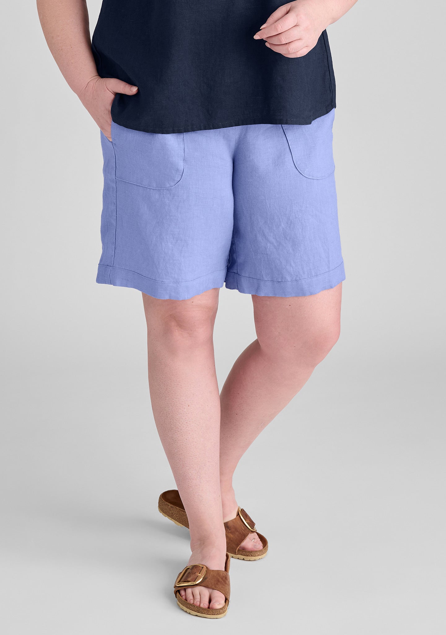 Shorty - Linen Shorts - FINAL SALE - Periwinkle
