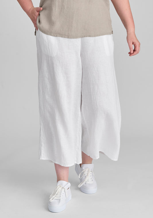 Off White Linen Pants, Wide Leg Pants, Linen Clothing, Linen Maxi