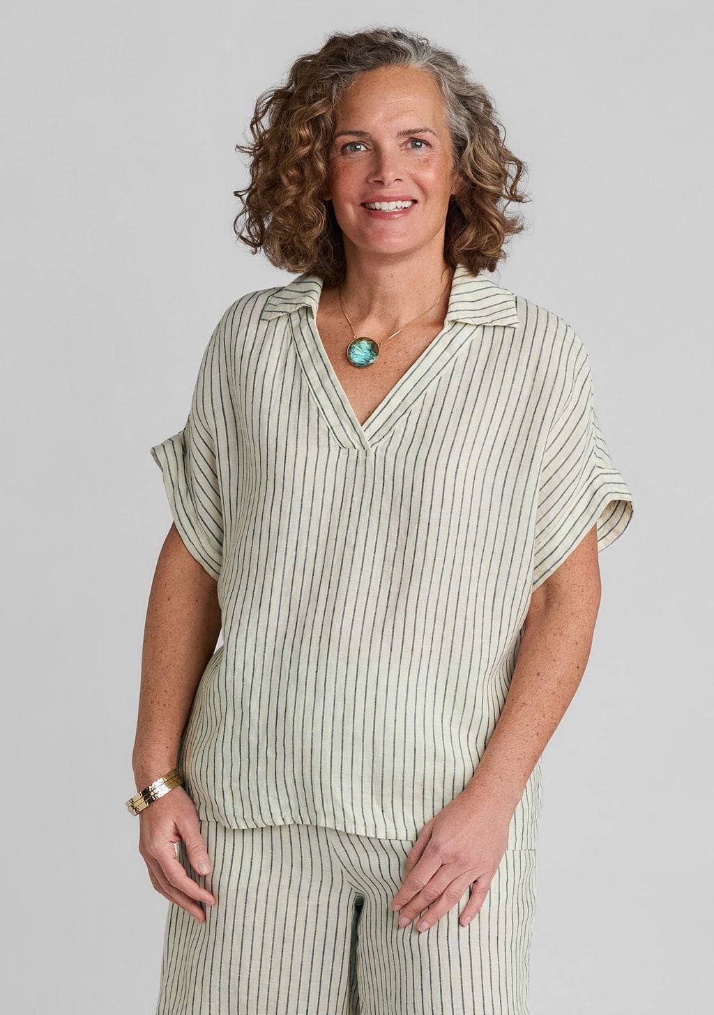 sport tee linen shirt yellow