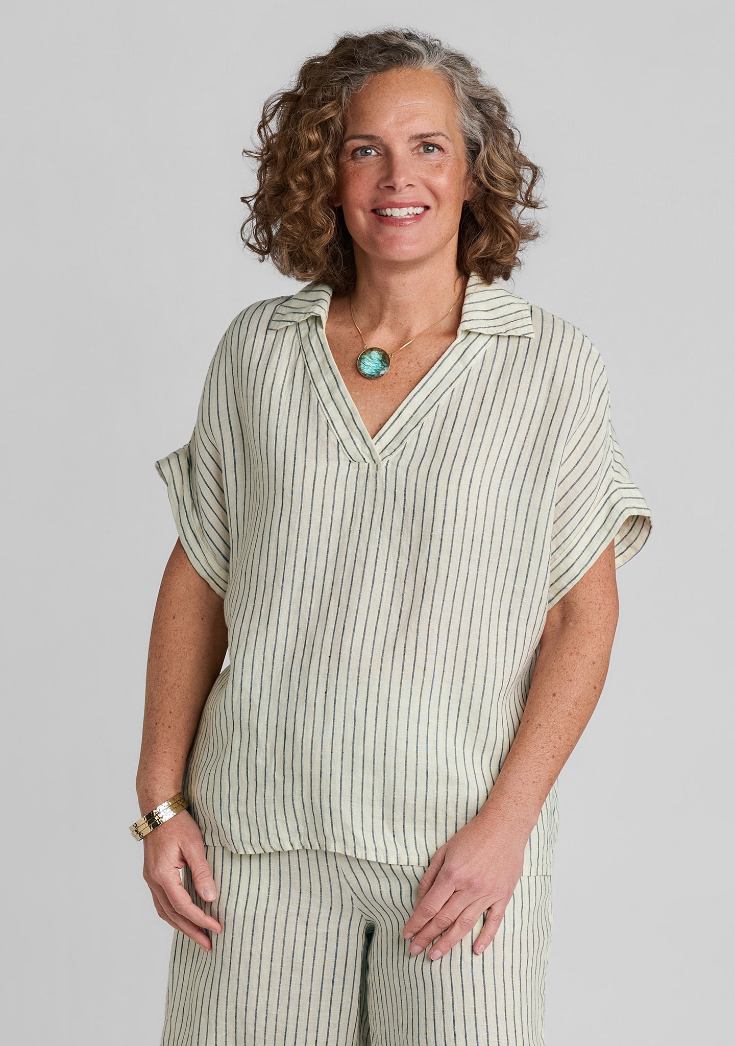 sport tee linen shirt yellow
