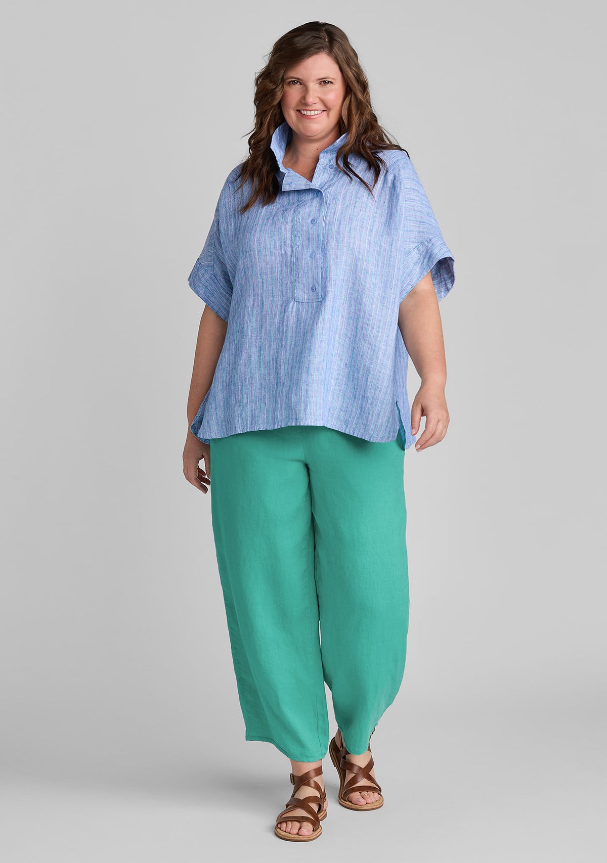Sporty Shirt - Linen Pullover – FLAX