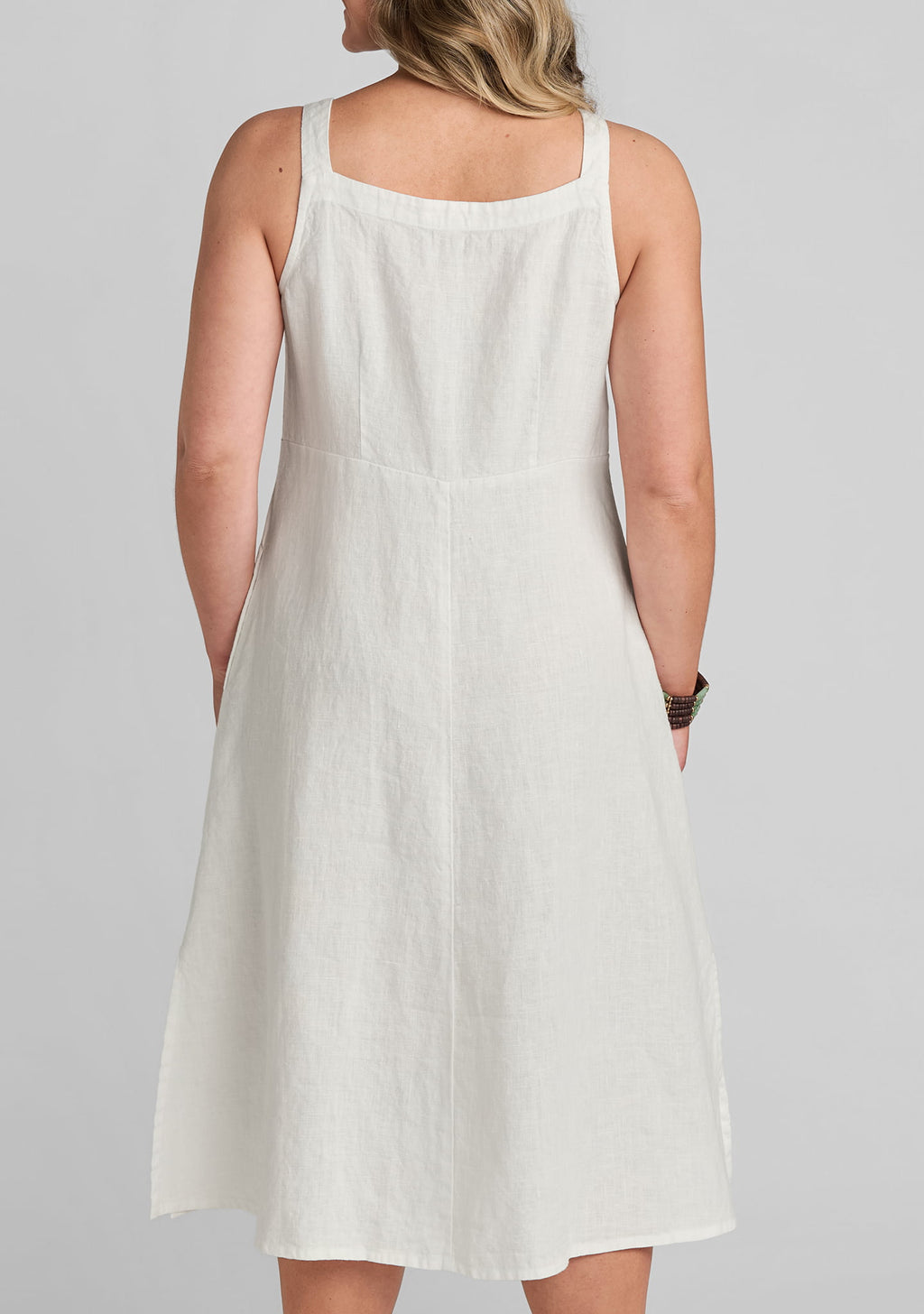 sundress sleeveless linen dress details