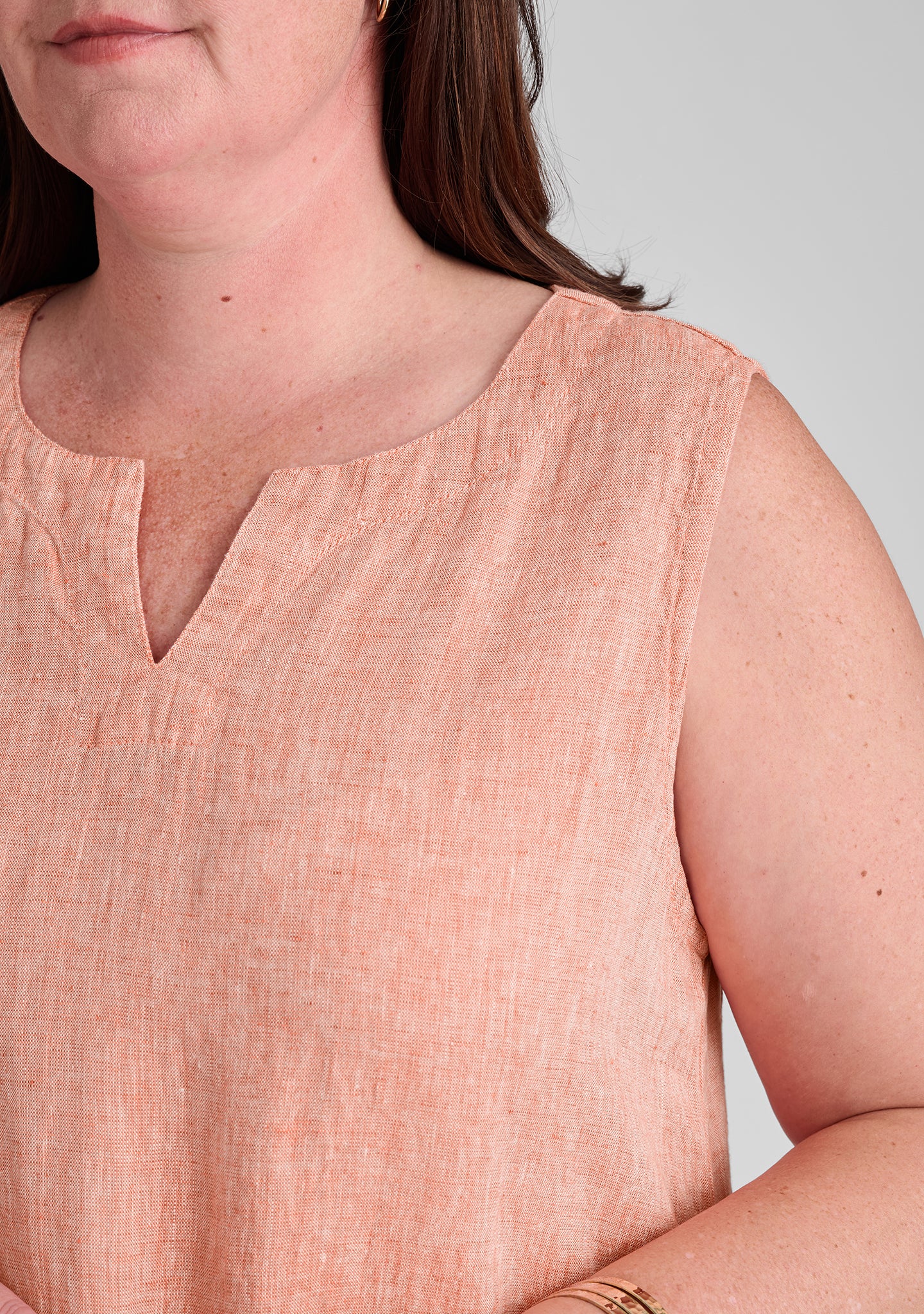 Tahira Dress - Linen Dress - FINAL SALE Citrine Yarn Dye / 1G Tahira Dress - Linen Dress - FINAL SALE Citrine Yarn Dye / 1G