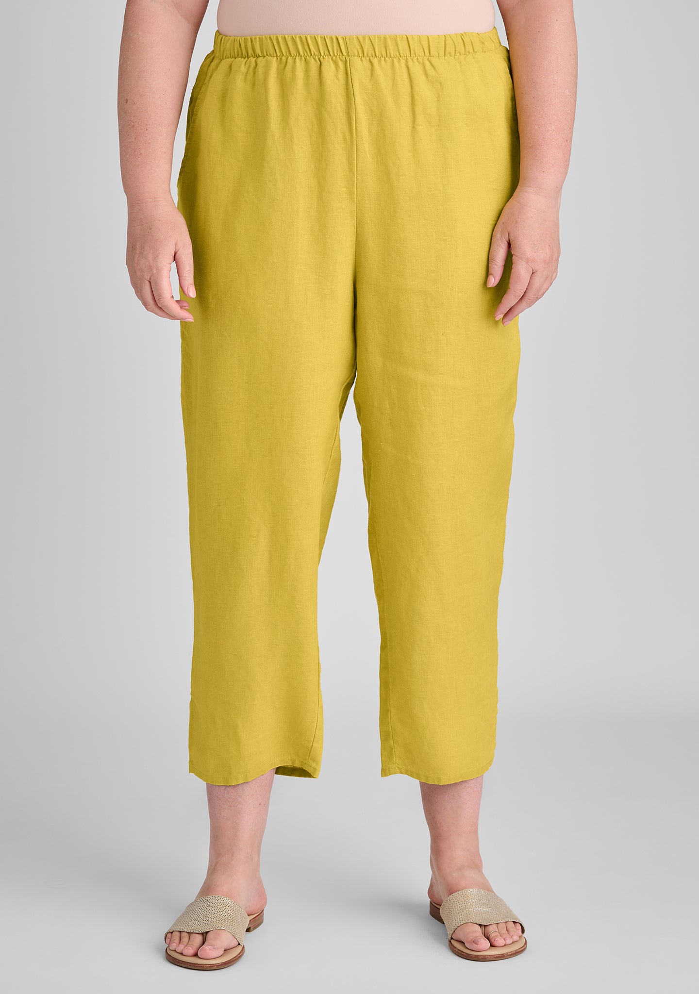 tapered pant linen pants details