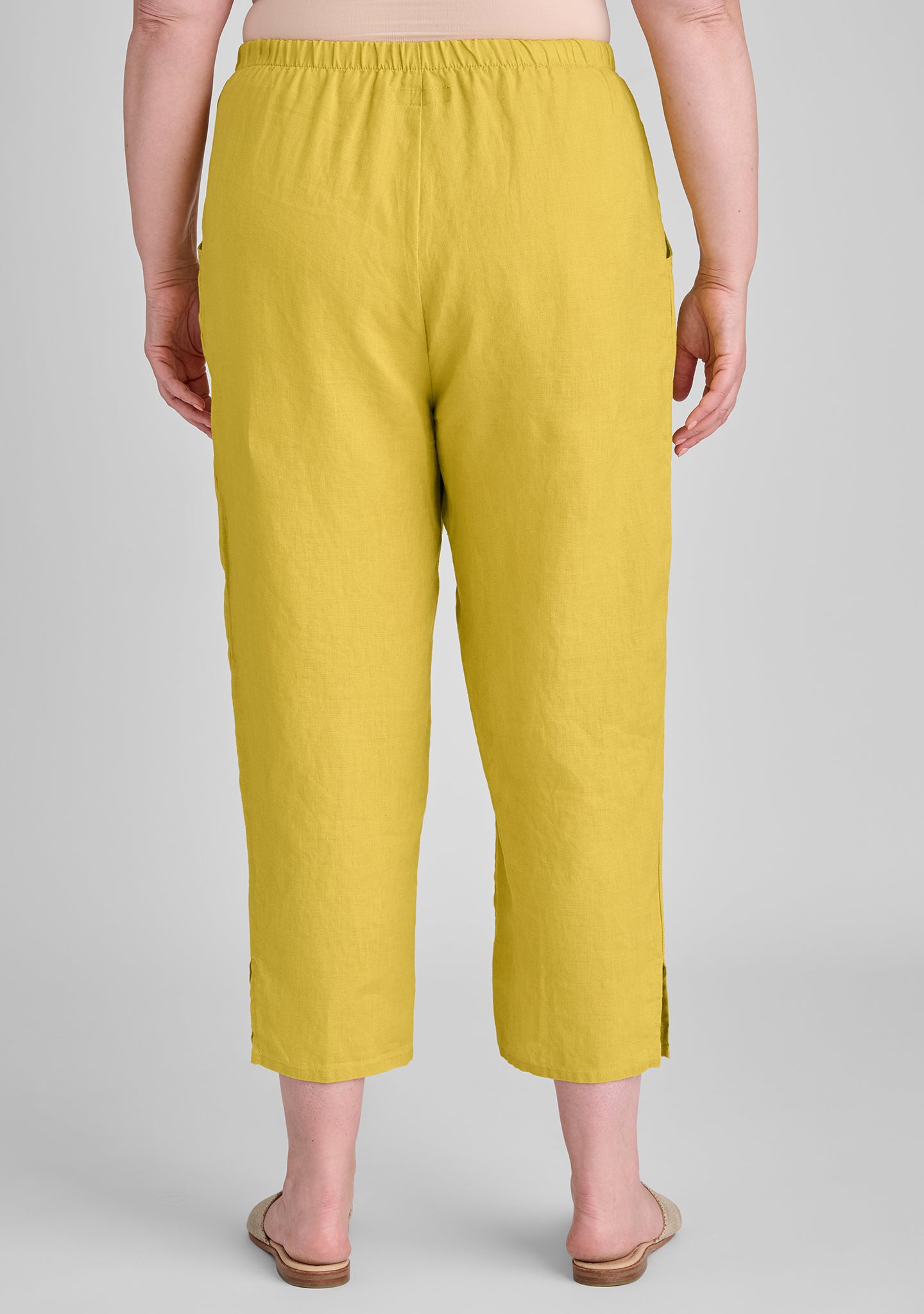 tapered pant linen pants details