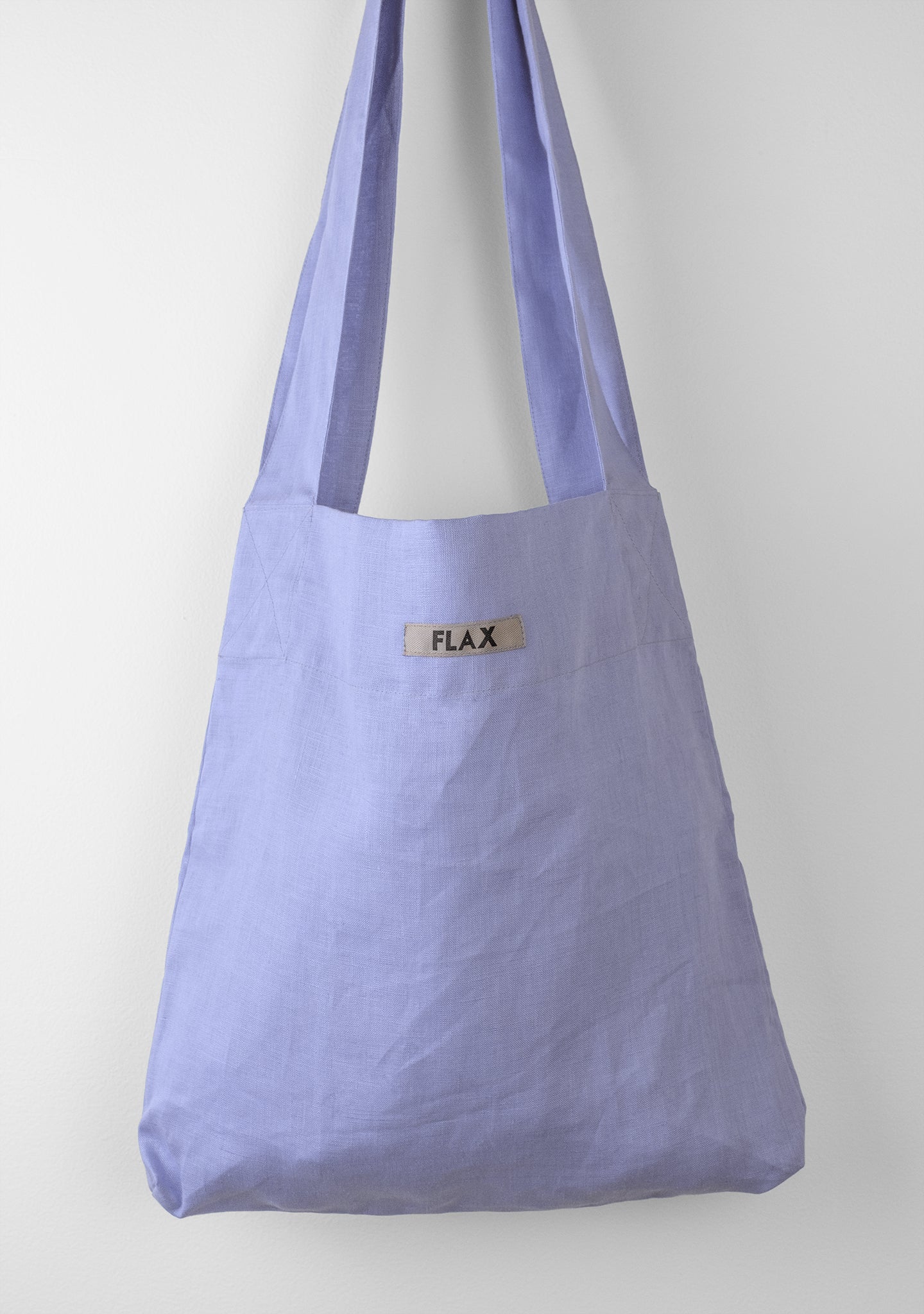 the bag linen shopping bag blue