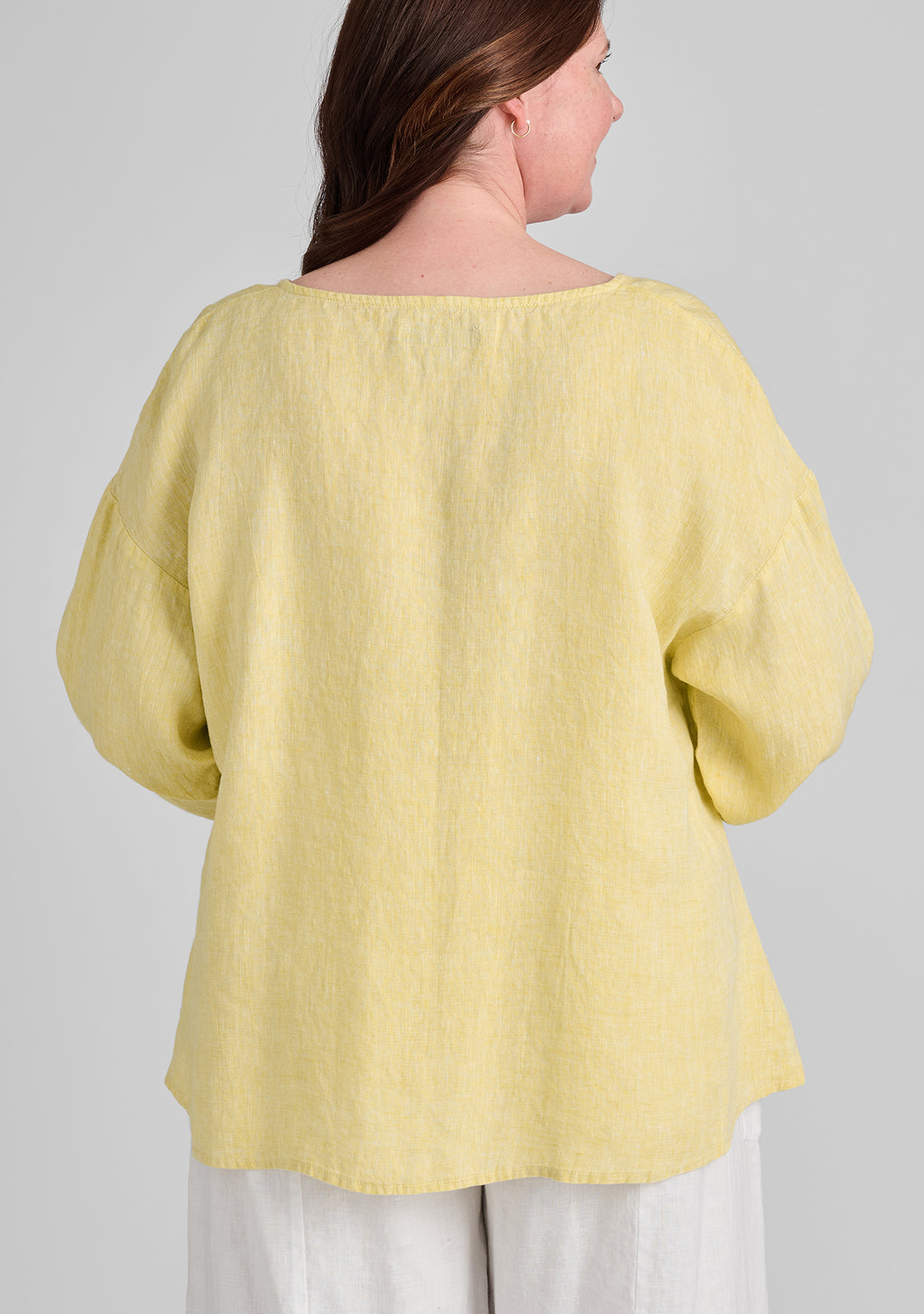 throw it on long sleeve linen shirt details