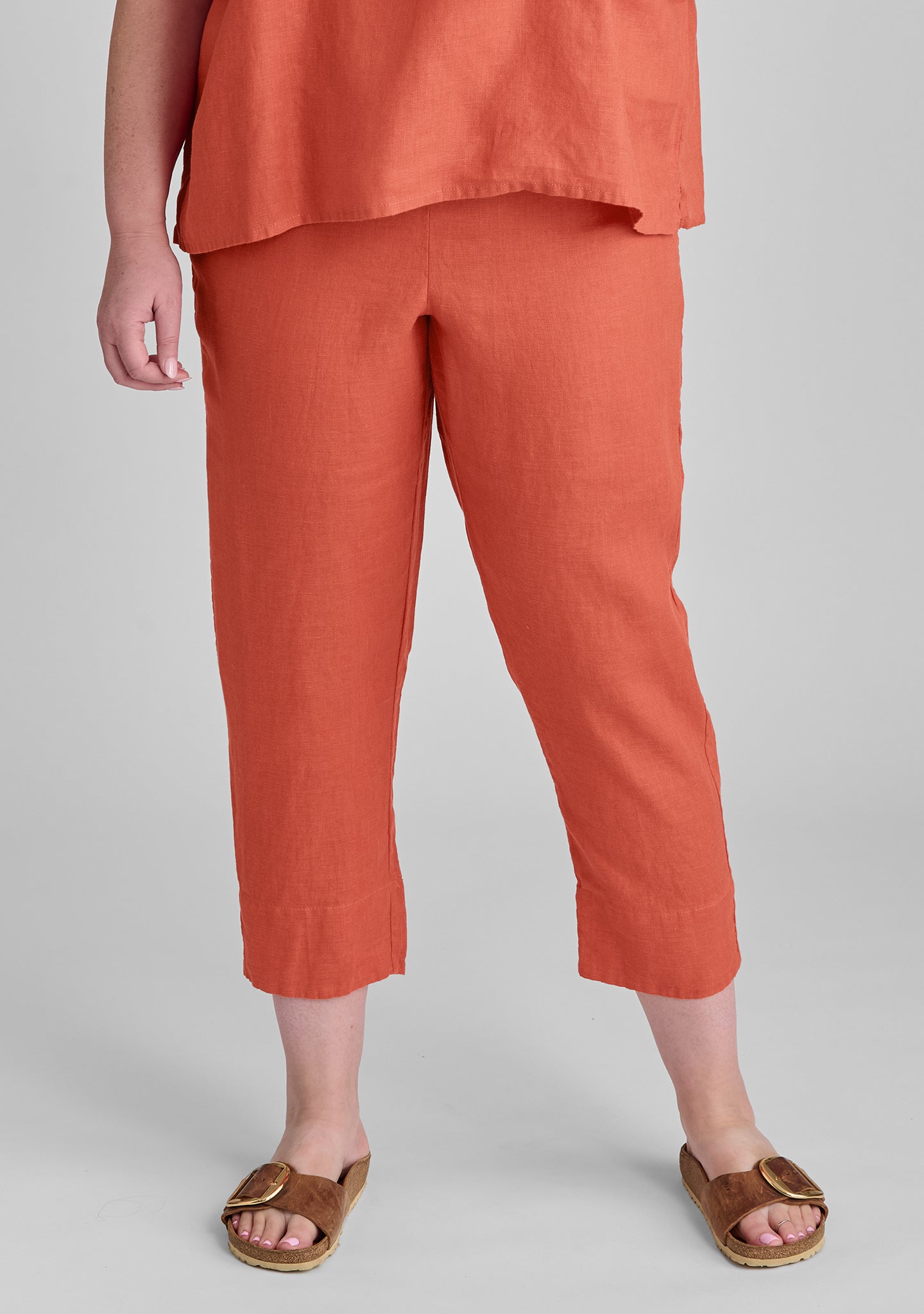 travel pant linen pants red
