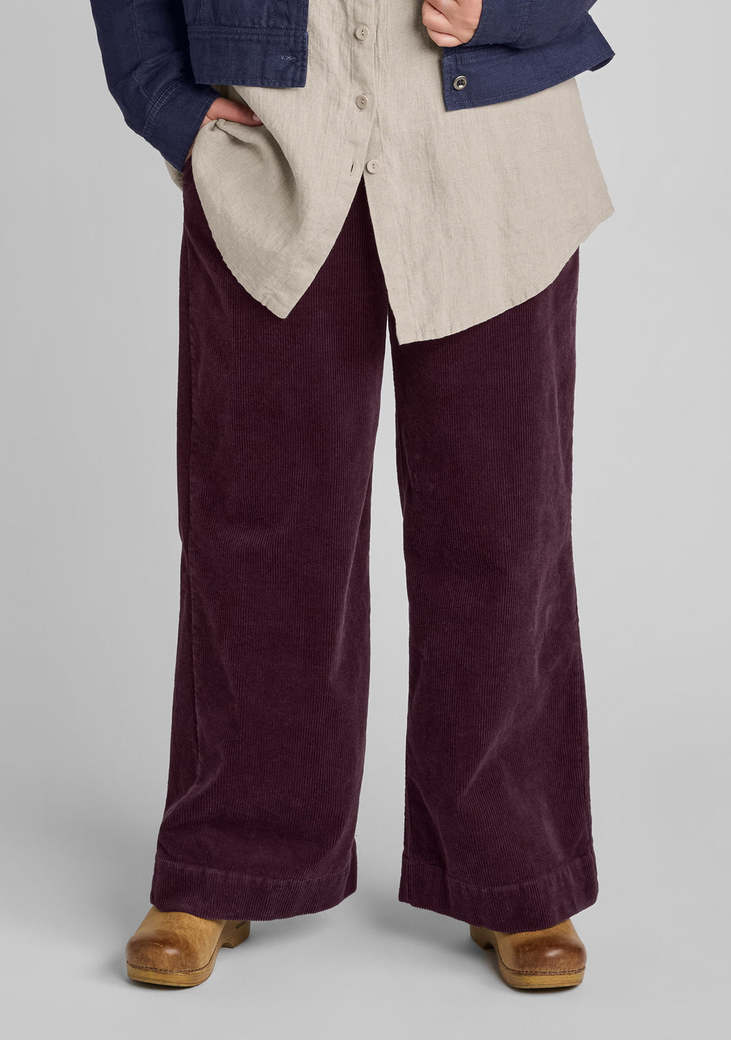 trouser full length pants purple