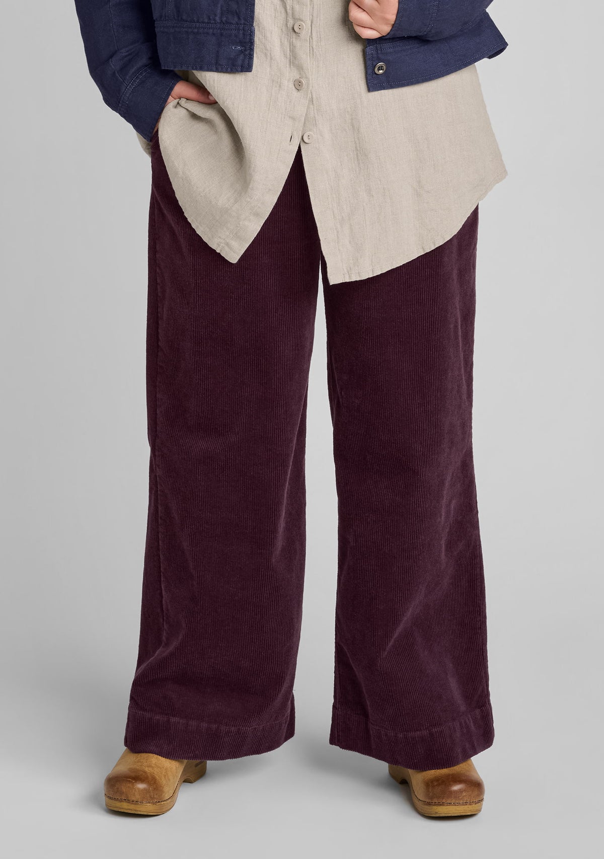 trouser full length pants purple